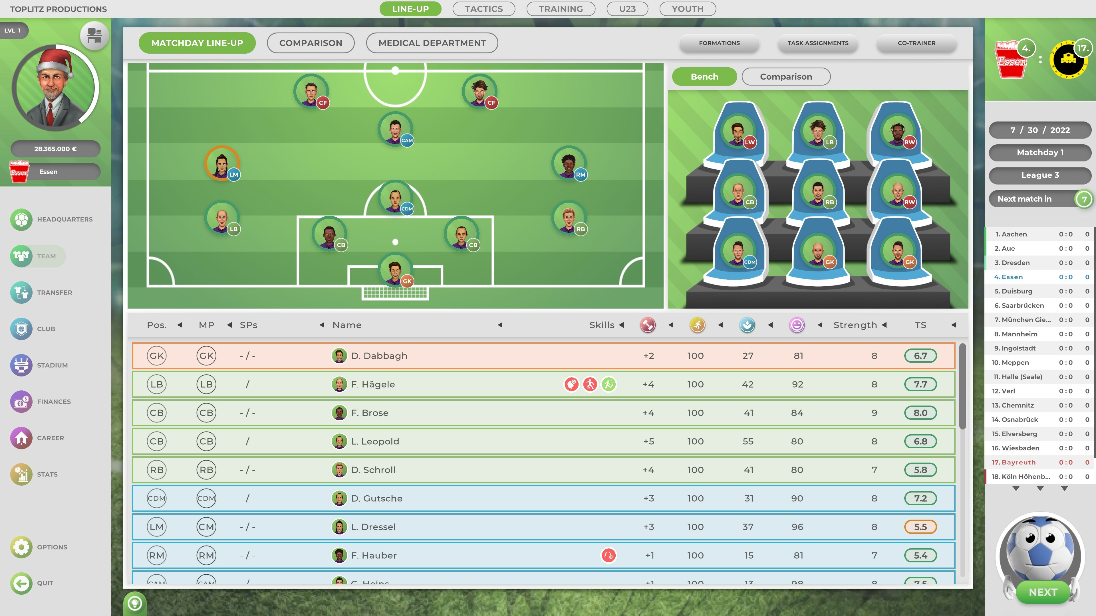 GOAL! The Club Manager screenshot 2