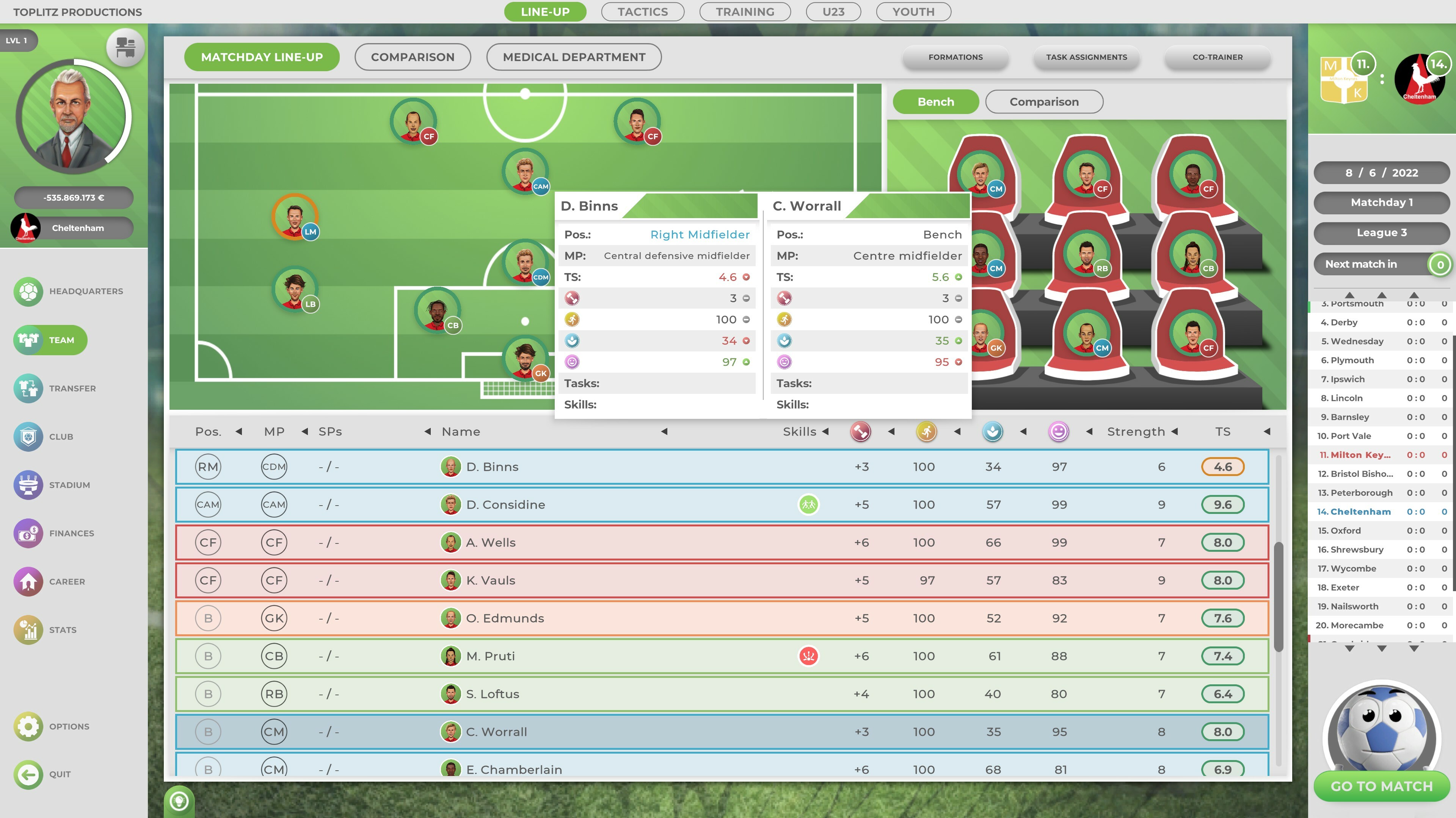 GOAL! The Club Manager screenshot 10