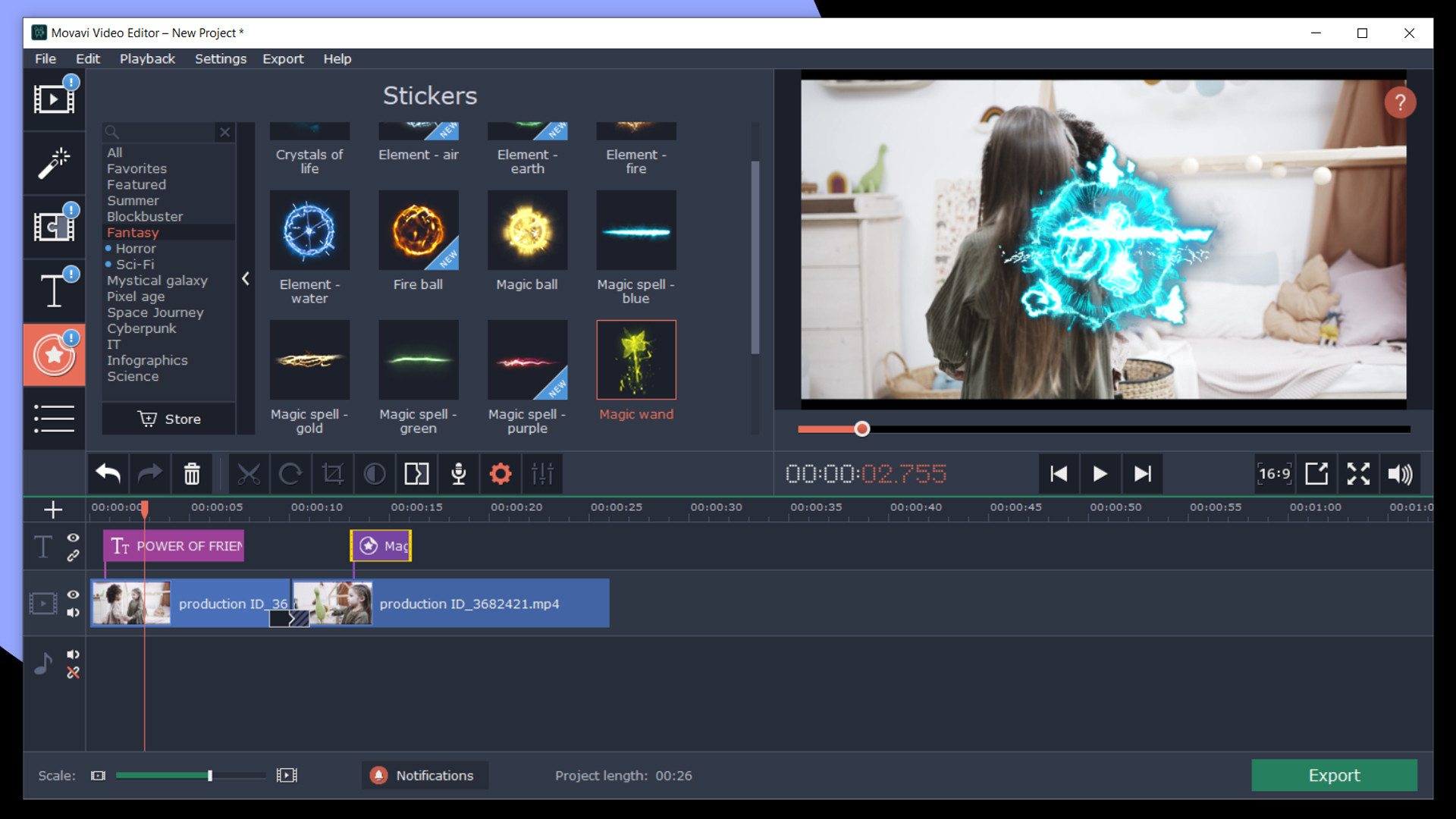 Movavi Video Editor Plus 2020 - Cinematic Set screenshot 4