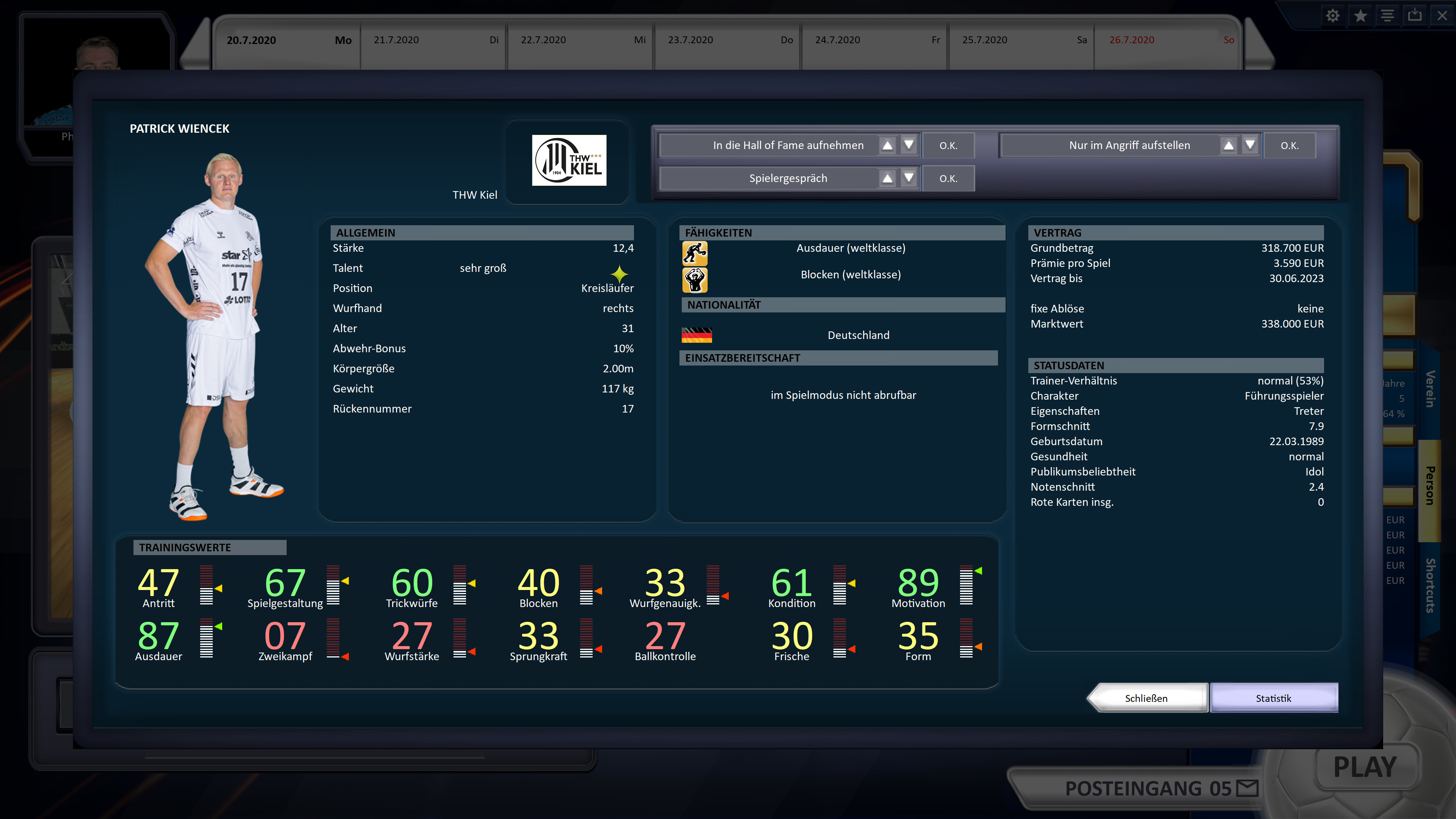 Handball Manager 2021 screenshot 9