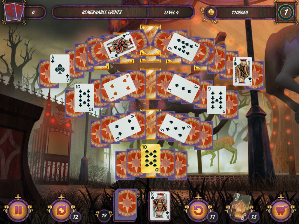 Dark Solitaire. Mystical Circus screenshot 3