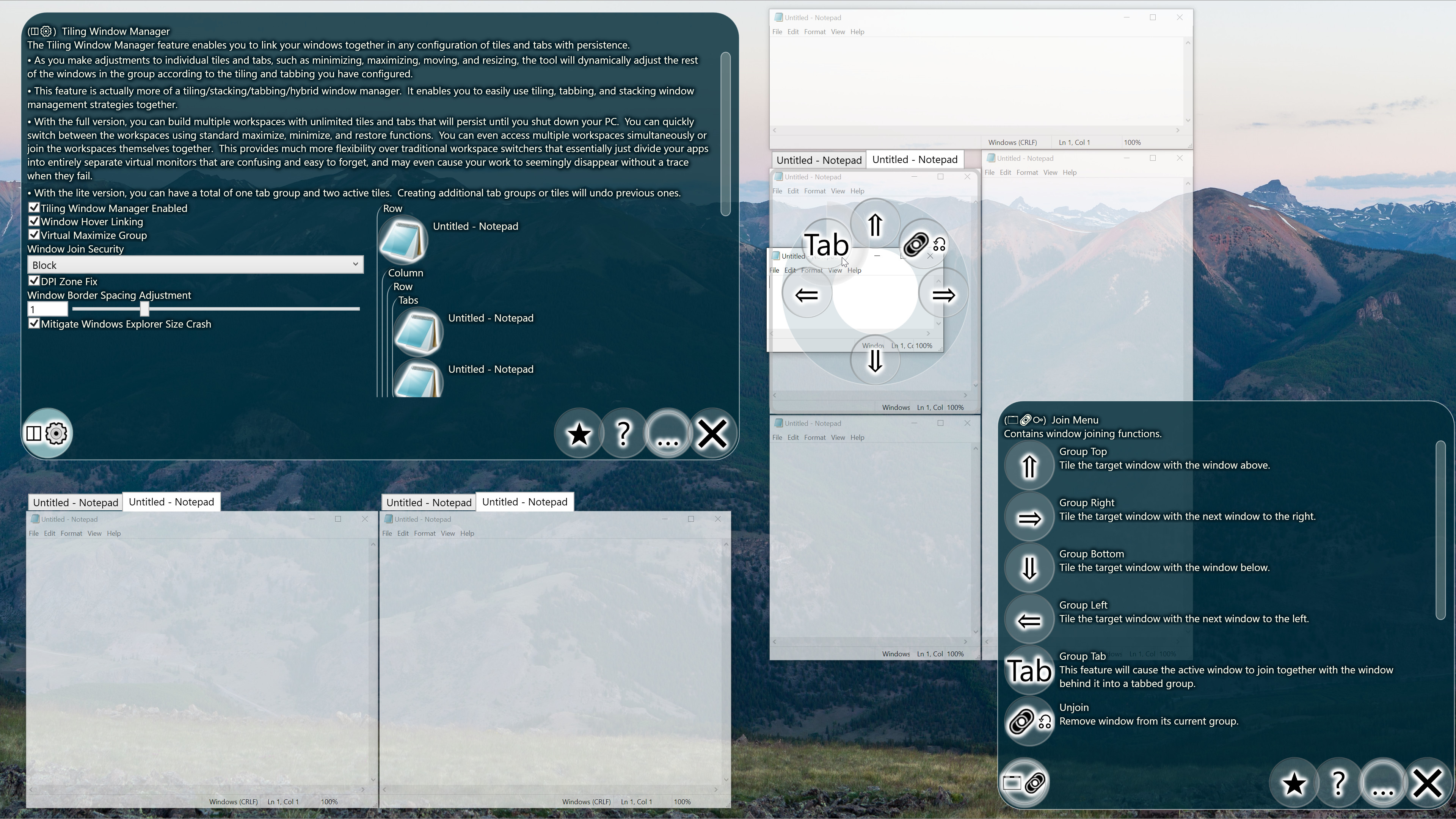 Simplode Suite - Hybrid Tiling Window Manager screenshot 1