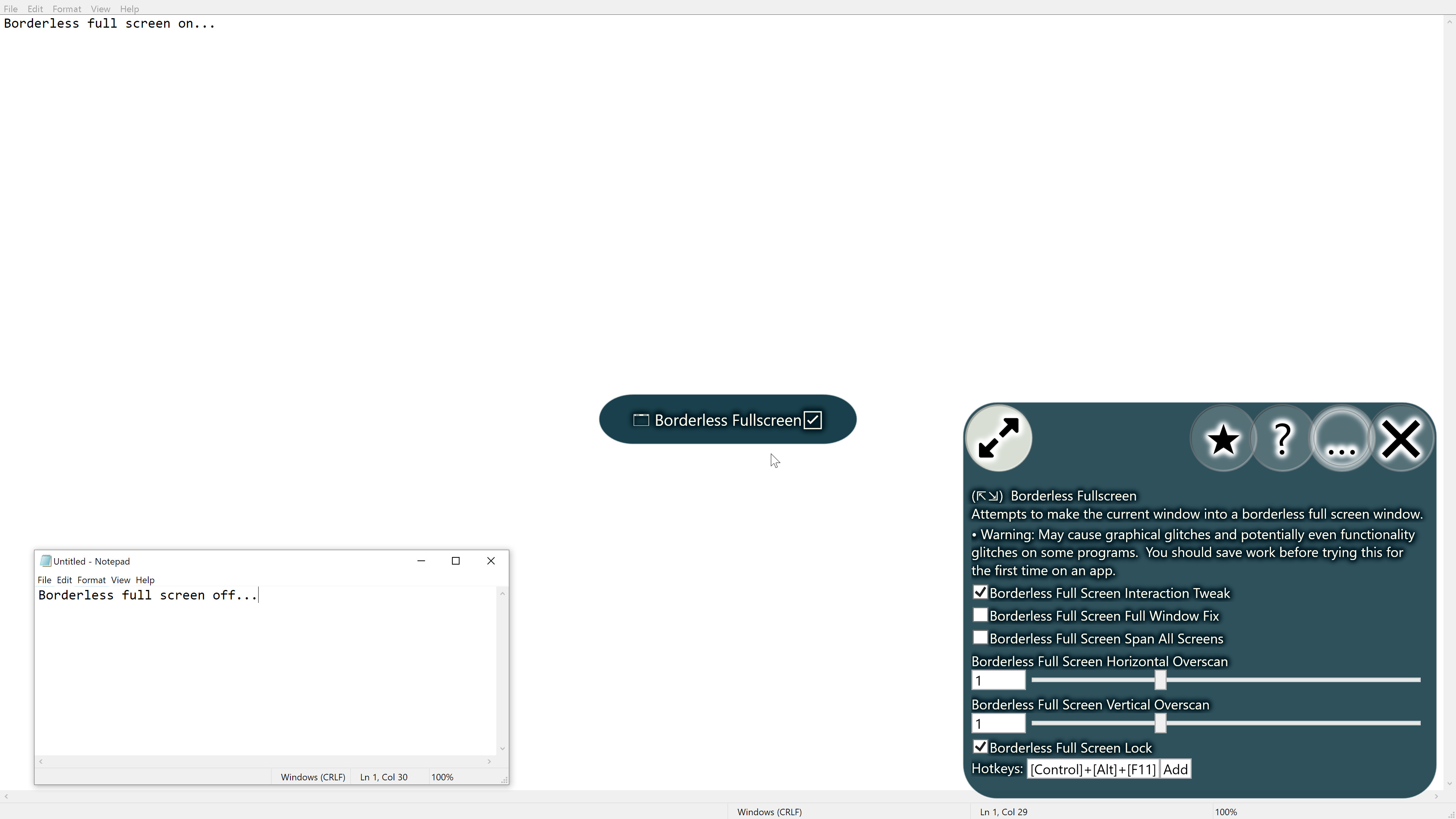 Simplode Suite - Borderless Fullscreen screenshot 1