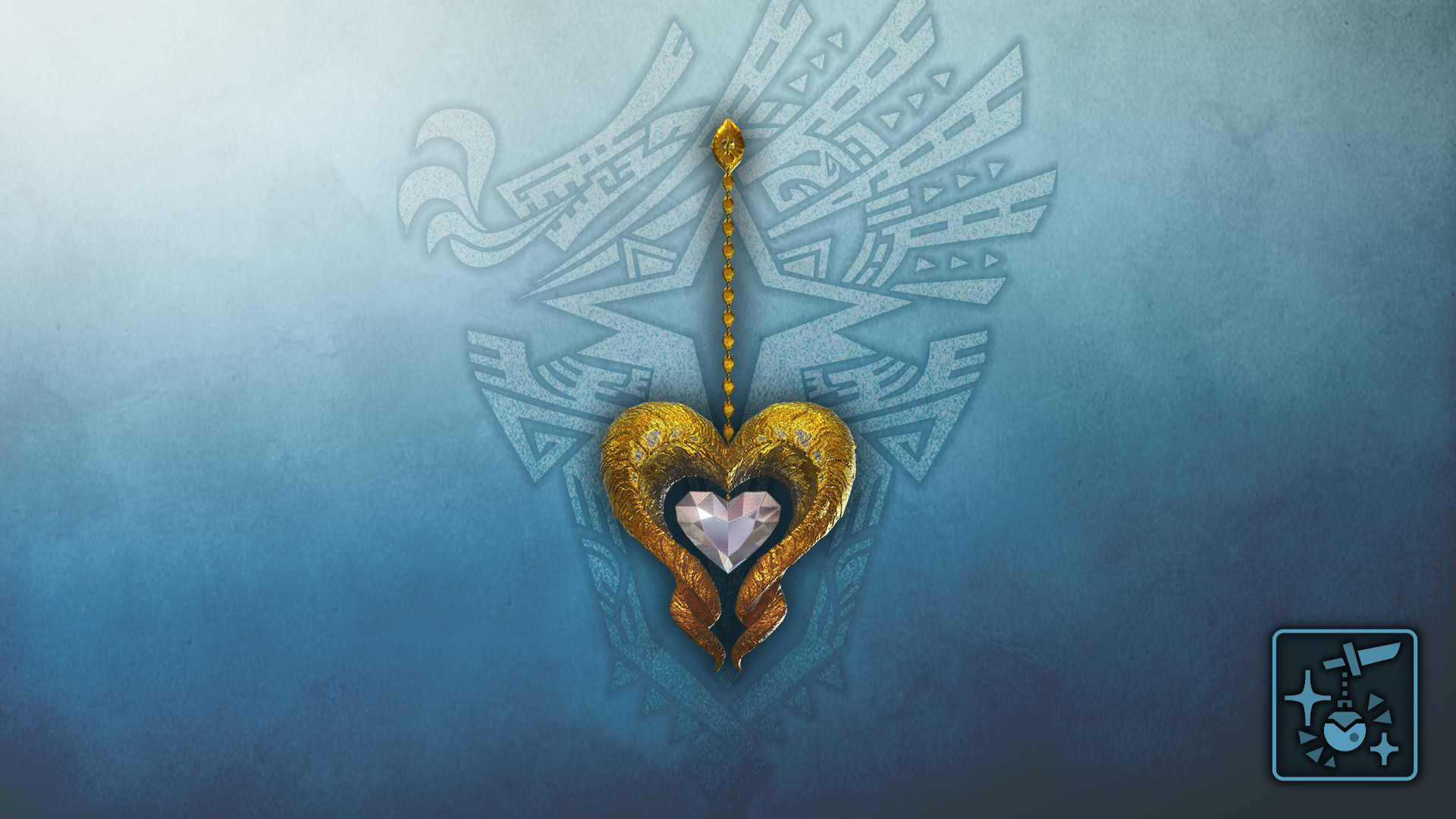 Monster Hunter World: Iceborne - Pendant: Crystal Kulve Heart screenshot 1