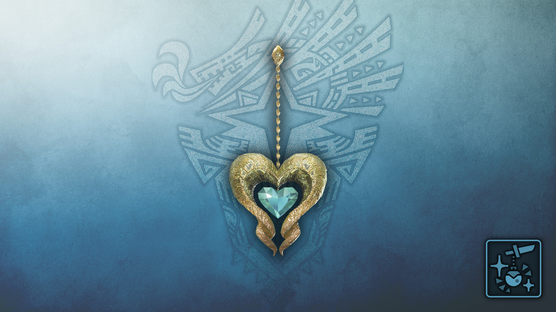 Monster Hunter World: Iceborne - Pendant: Sapphire Kulve Heart screenshot 1