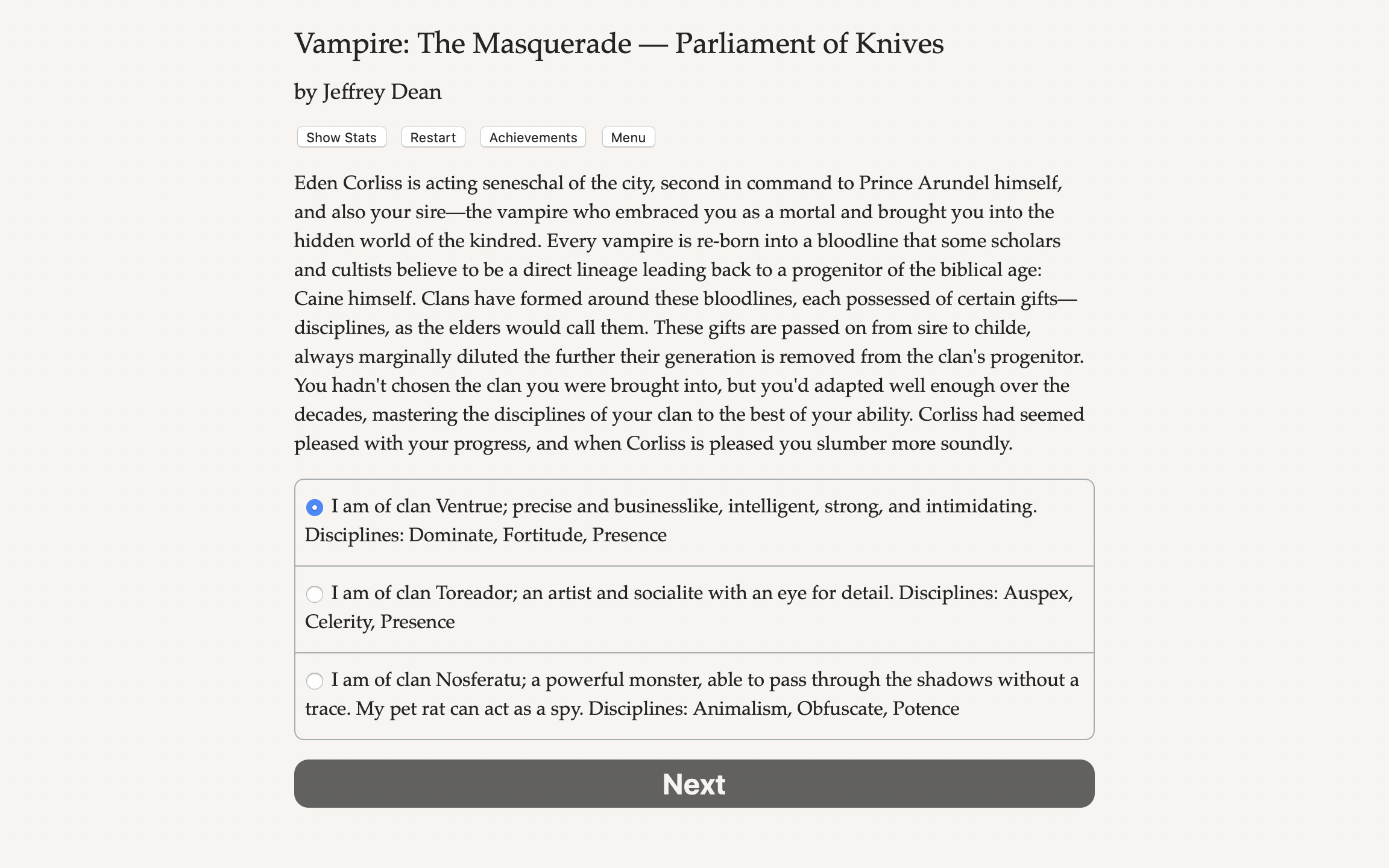 Vampire: The Masquerade — Parliament of Knives screenshot 5