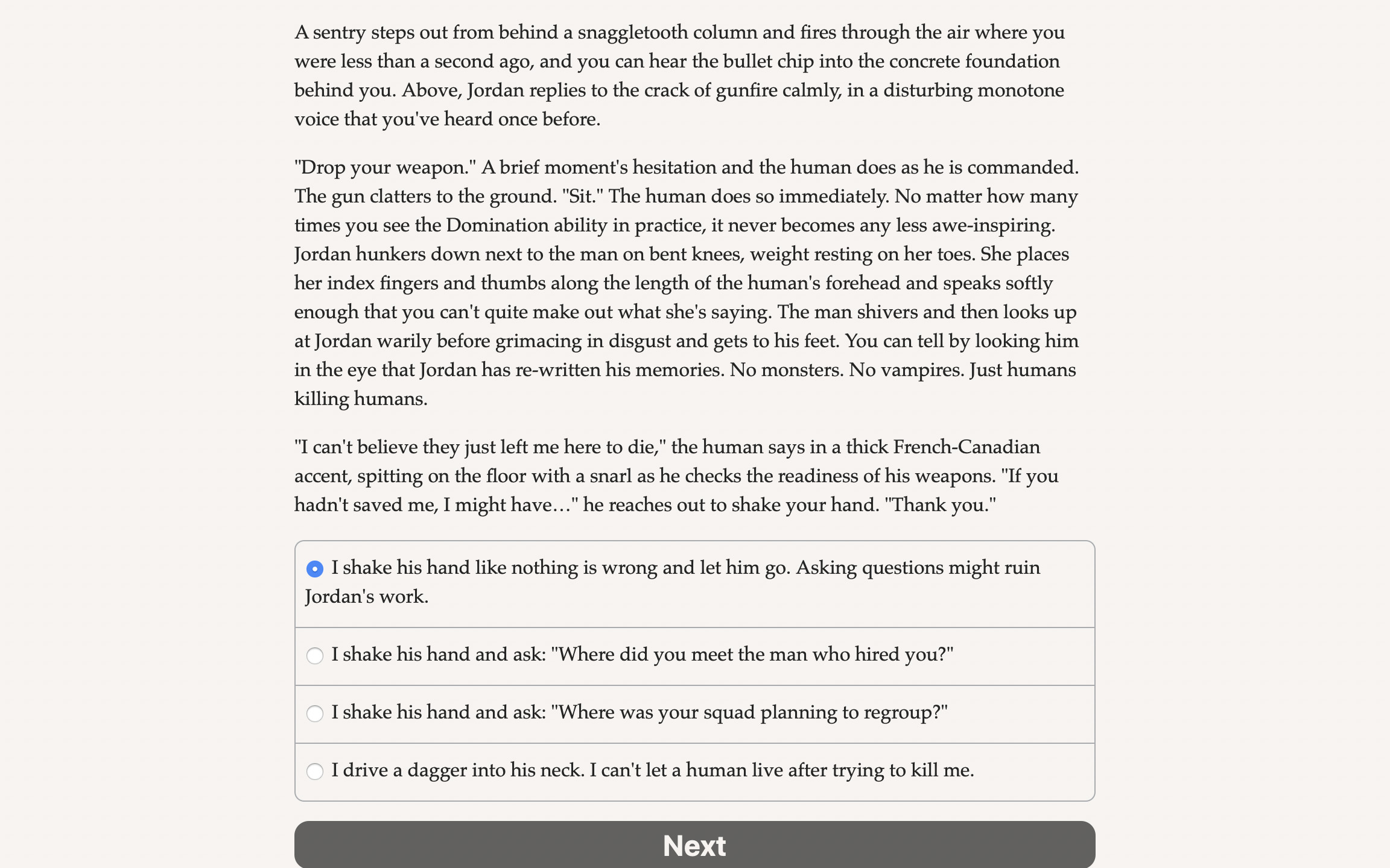 Vampire: The Masquerade — Parliament of Knives screenshot 1