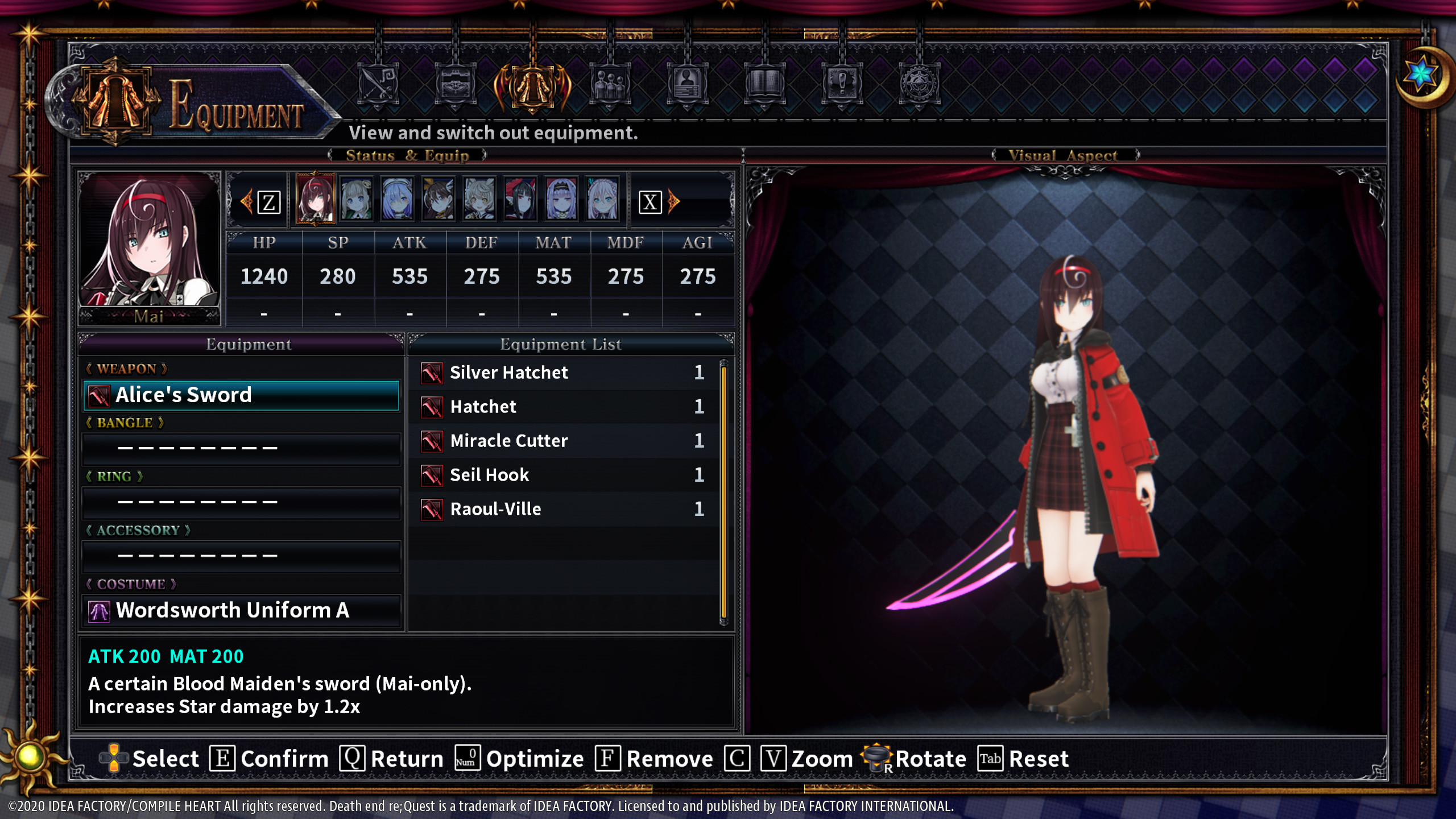 Death end re;Quest 2 - Blood Skelter Set screenshot 1