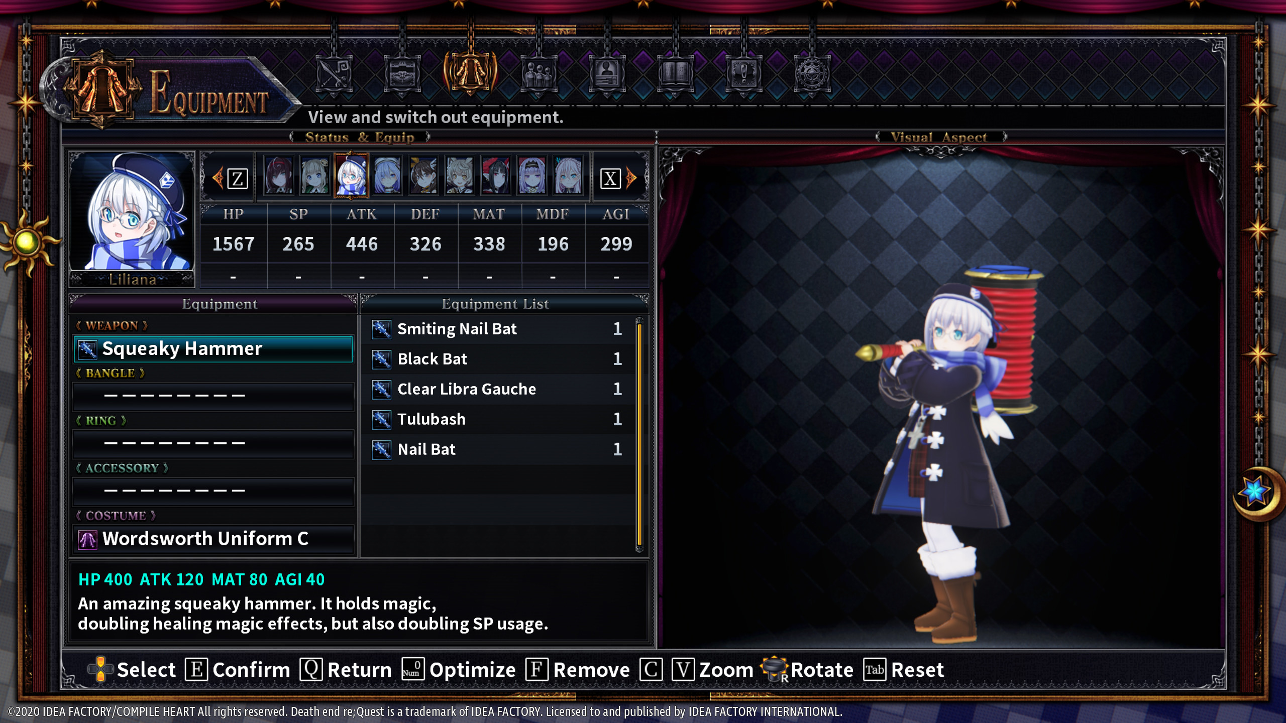 Death end re;Quest 2 - Gag Weapon Set 1 screenshot 1