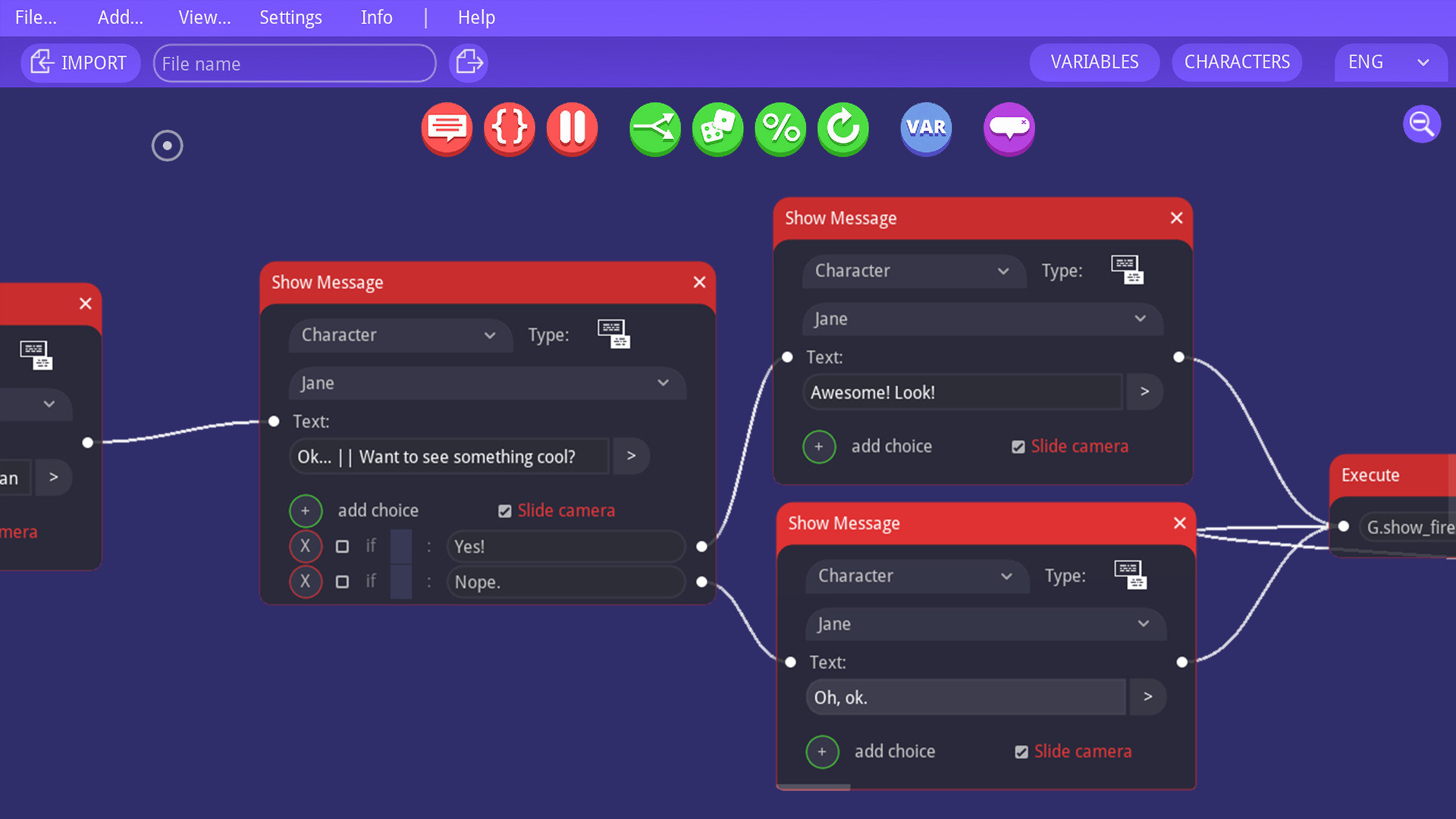Dialogue Designer screenshot 1