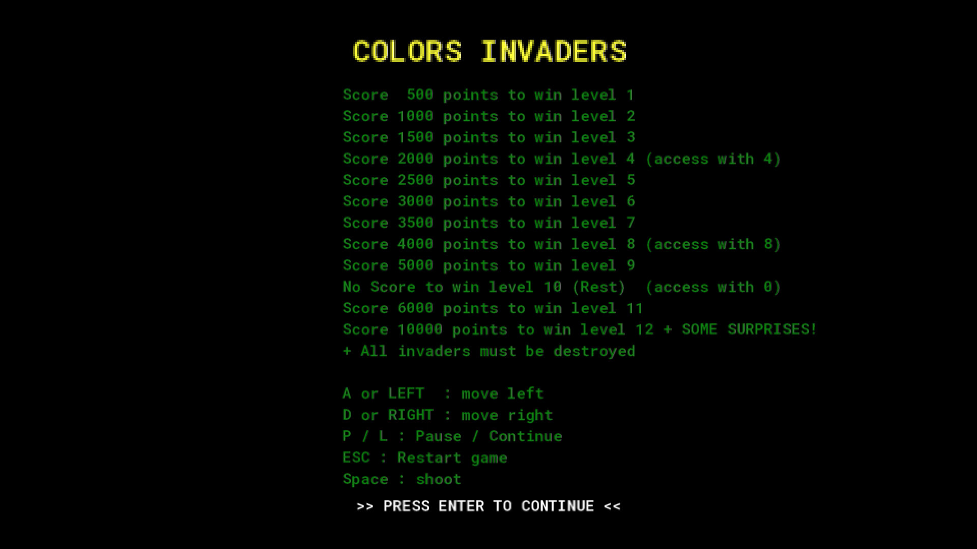 ColorsInvaders screenshot 2