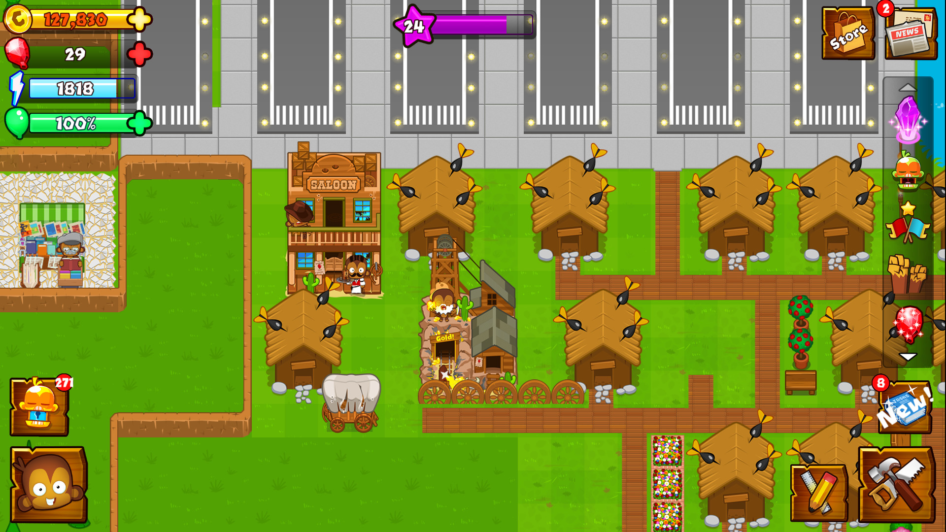 Bloons Monkey City - Frontier Pack screenshot 2