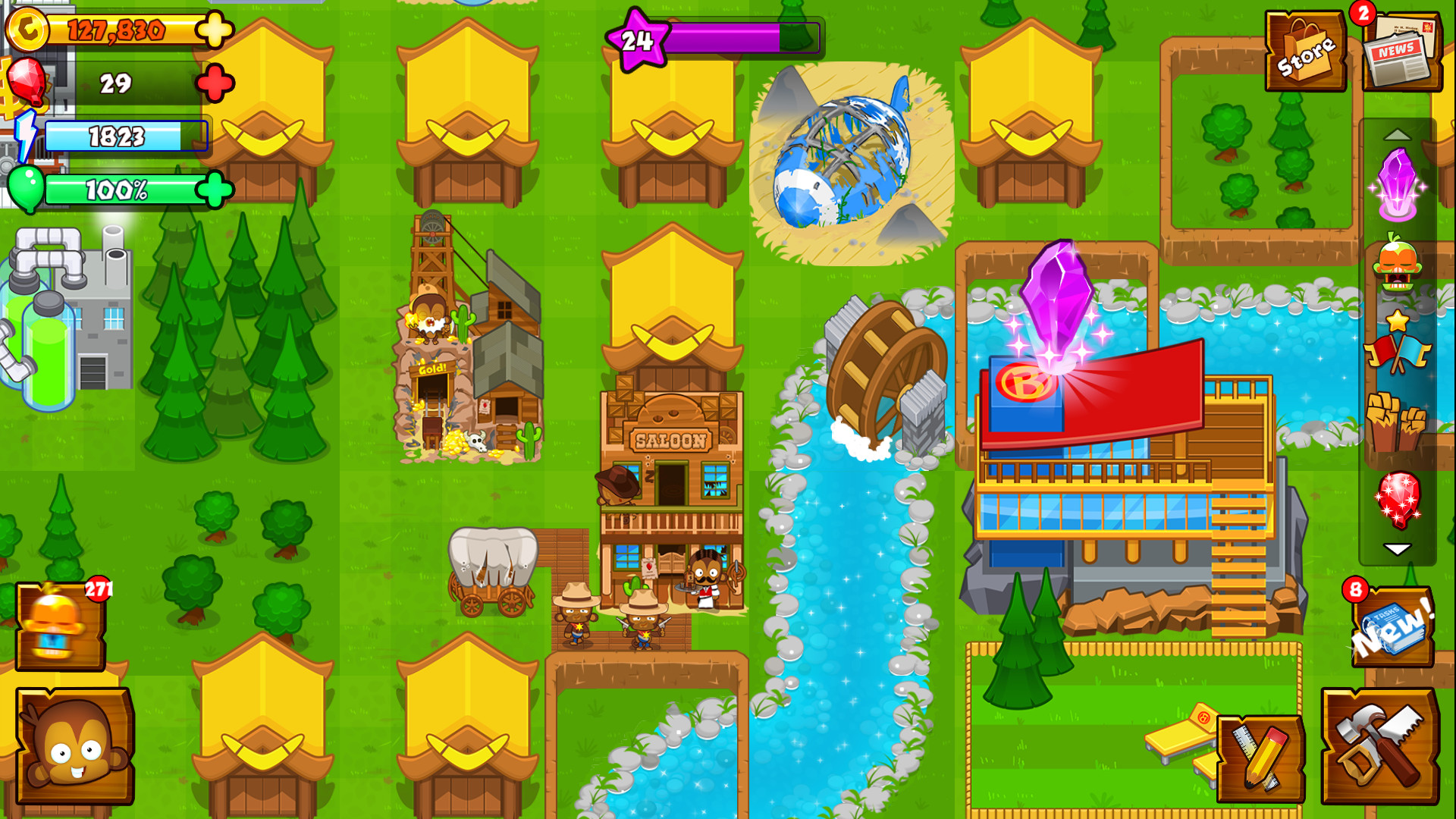 Bloons Monkey City - Frontier Pack screenshot 4