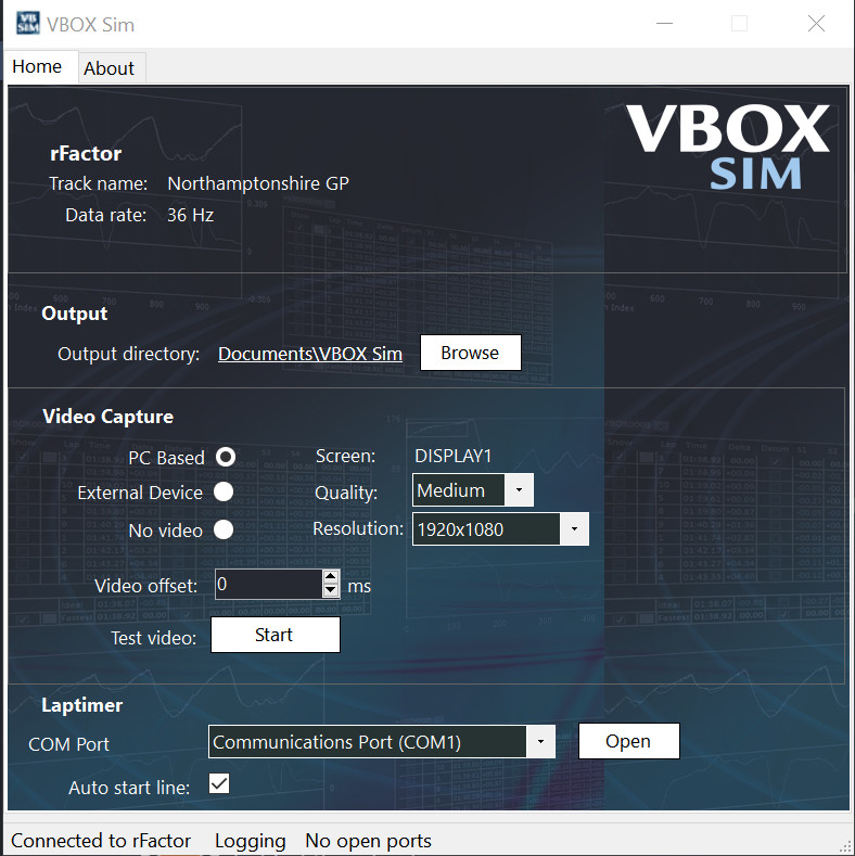 VBOX Sim screenshot 2