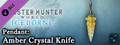 Monster Hunter World: Iceborne - Pendant: Amber Crystal Knife