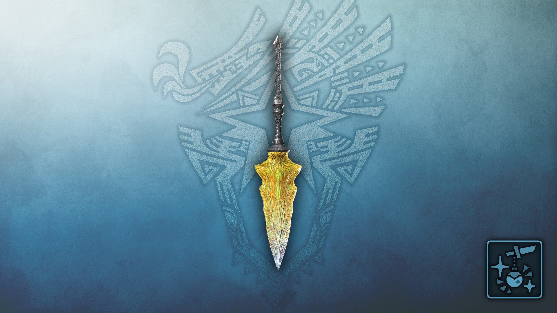 Monster Hunter World: Iceborne - Pendant: Amber Crystal Knife screenshot 1
