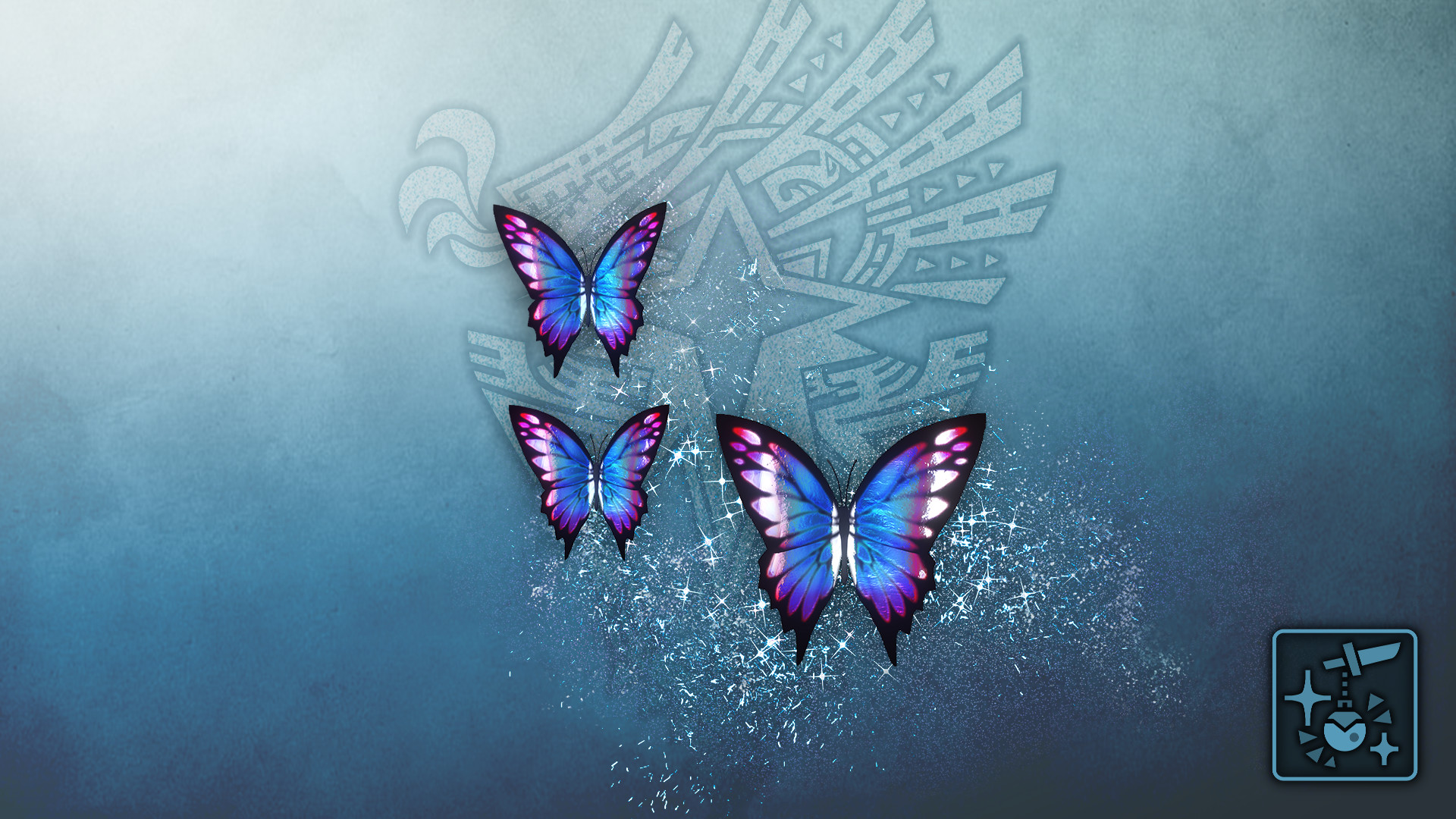 Monster Hunter World: Iceborne - Pendant: Phantom Azure Butterflies screenshot 1