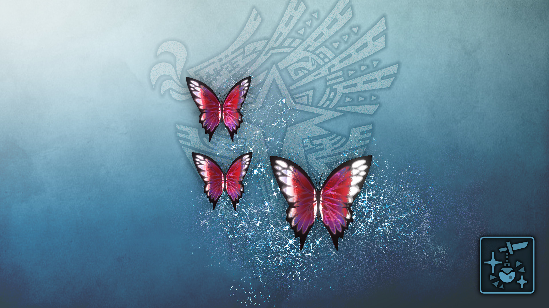 Monster Hunter World: Iceborne - Pendant: Phantom Magenta Butterflies screenshot 1