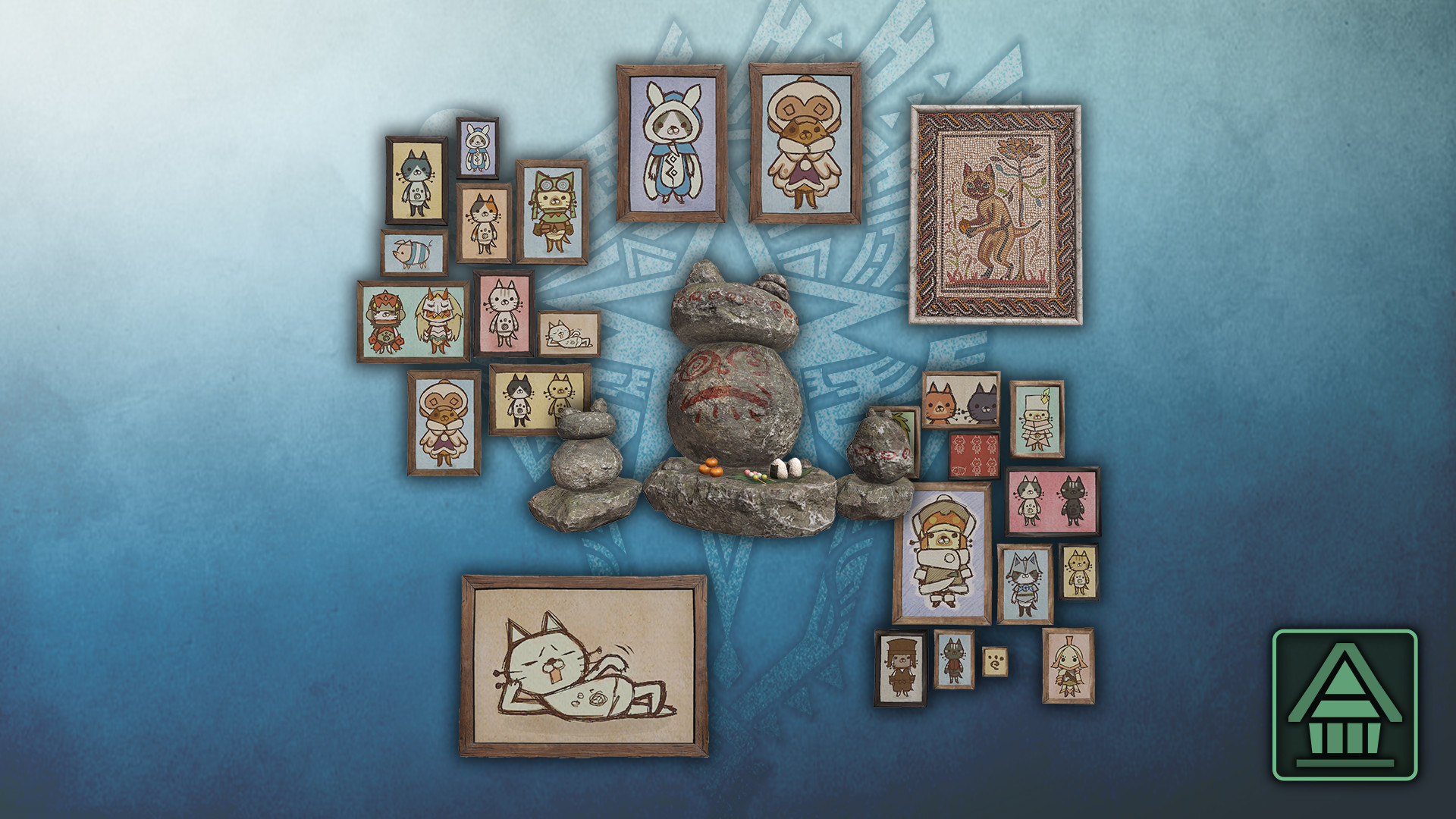 Monster Hunter World: Iceborne - MHW:I Room Decor: Felyne Set screenshot 1