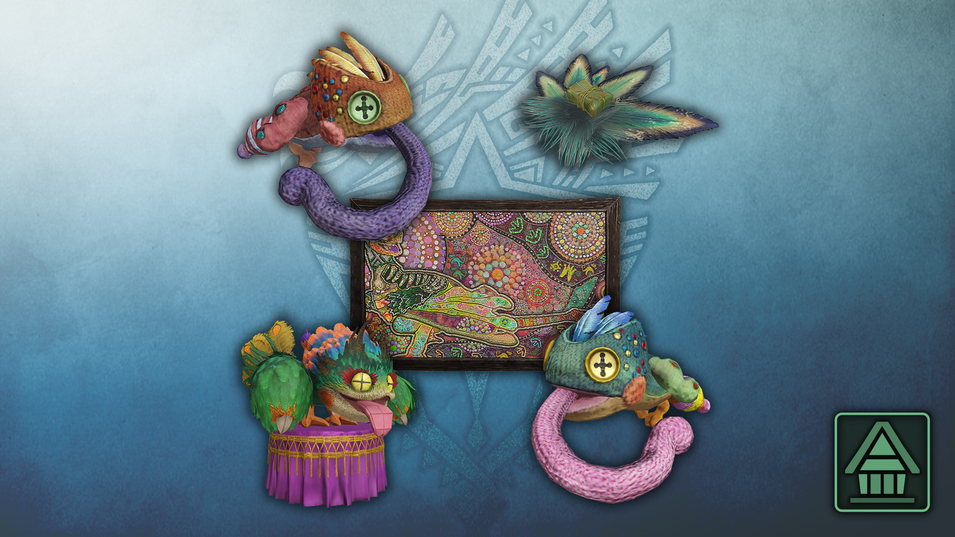 Monster Hunter World: Iceborne - MHW:I Room Decor: Pukei-Pukei Set screenshot 1