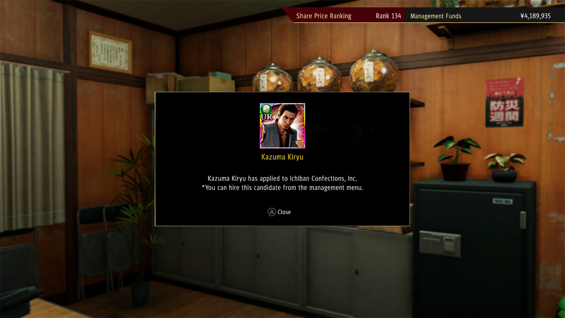 Yakuza: Like a Dragon Management Mode Set screenshot 1