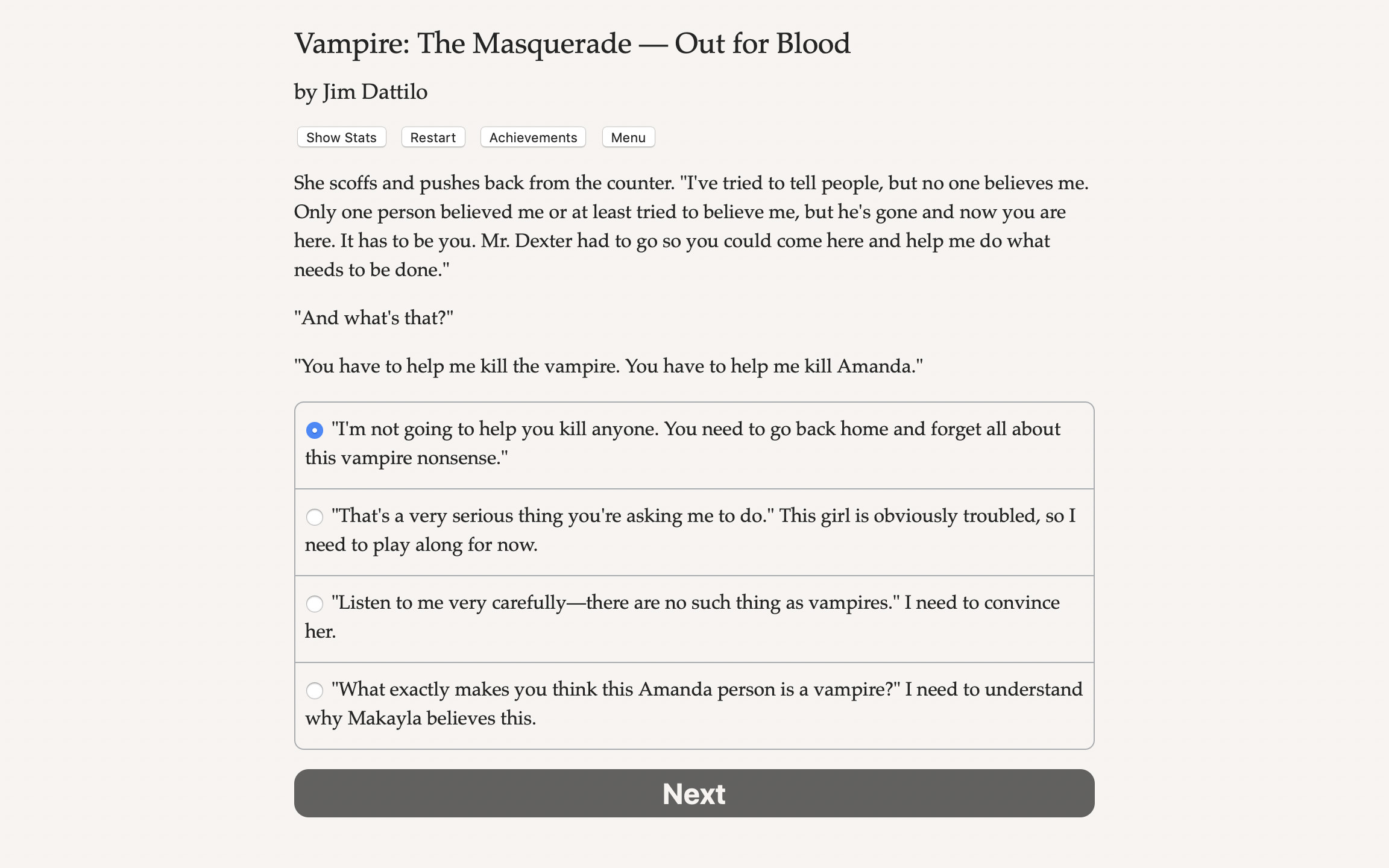 Vampire: The Masquerade — Out for Blood screenshot 2