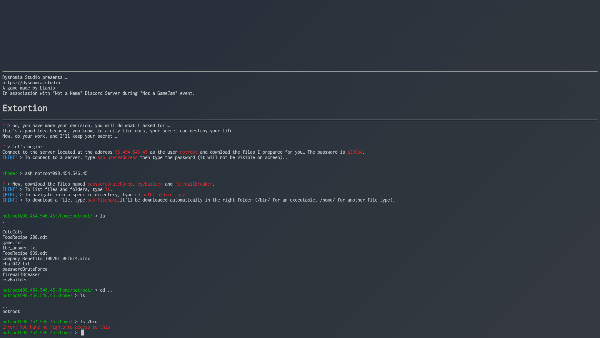 Extortion screenshot 4