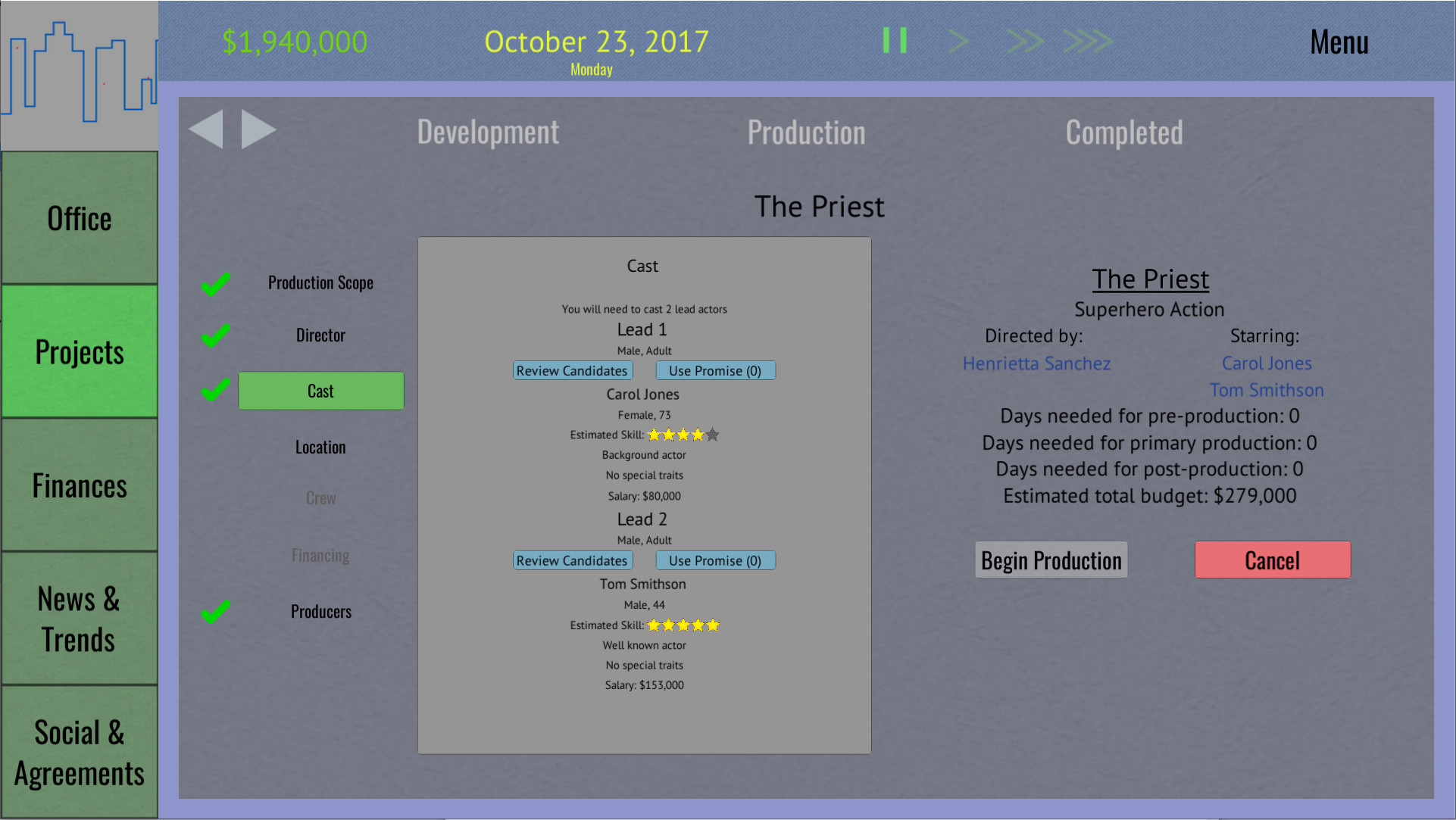 Tinseltown Tycoon screenshot 8
