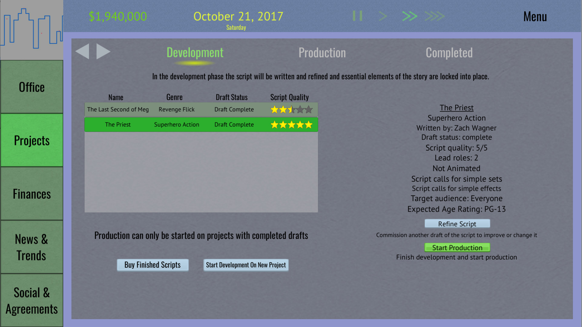 Tinseltown Tycoon screenshot 6