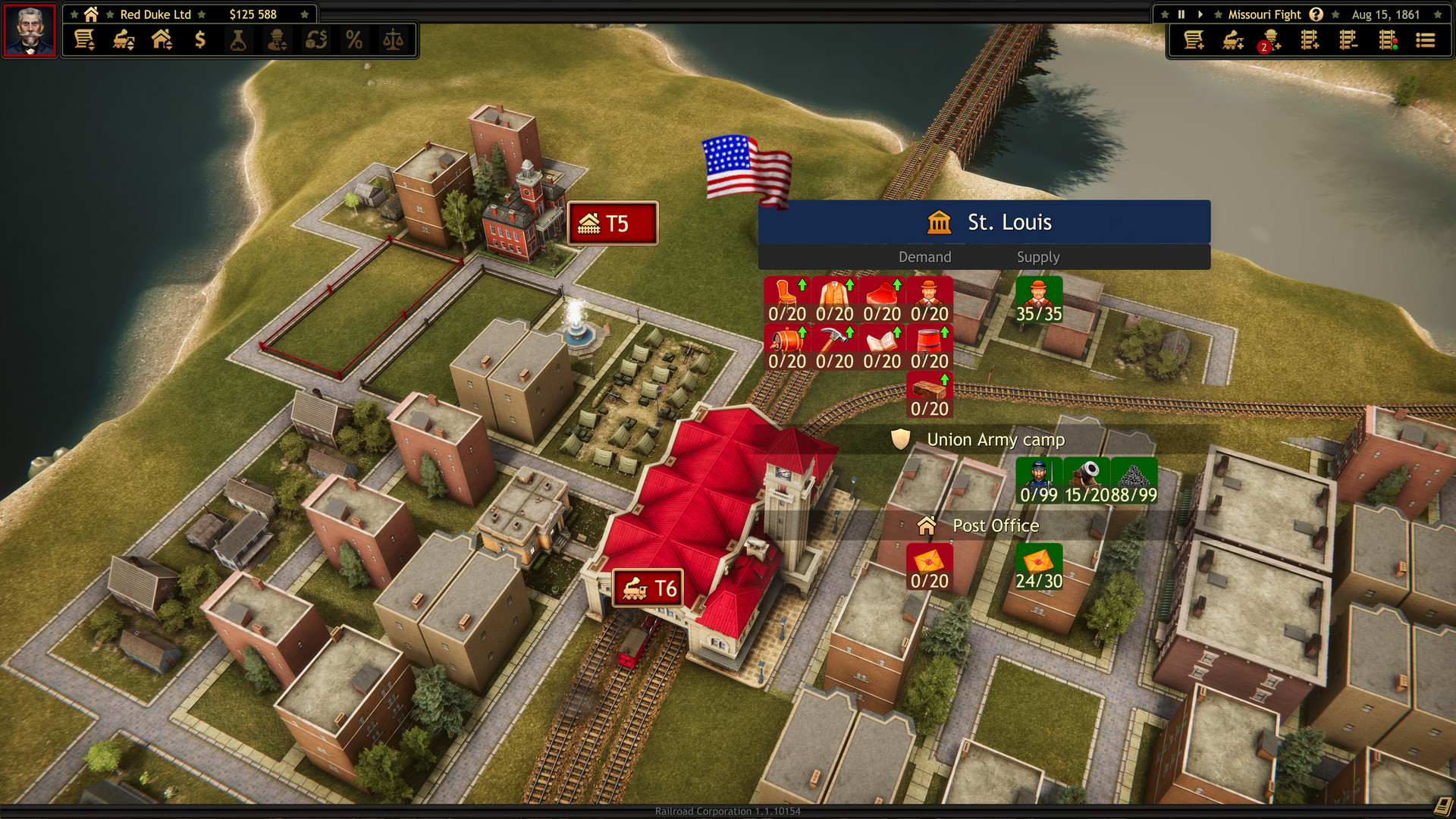 Railroad Corporation - Civil War screenshot 5