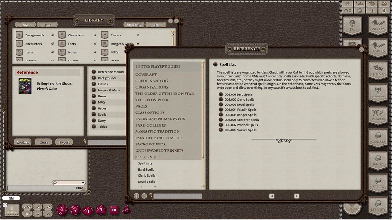 Fantasy Grounds - Underworld Player's Guide screenshot 2