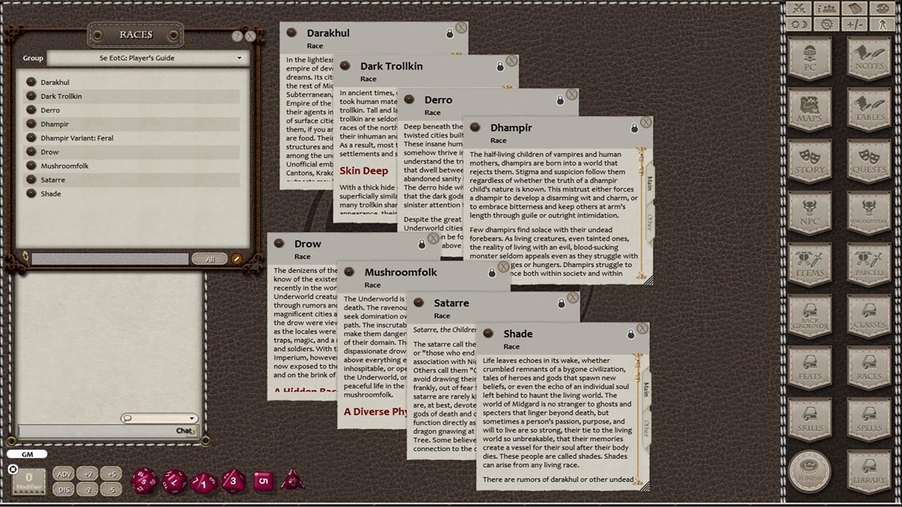 Fantasy Grounds - Underworld Player's Guide screenshot 3