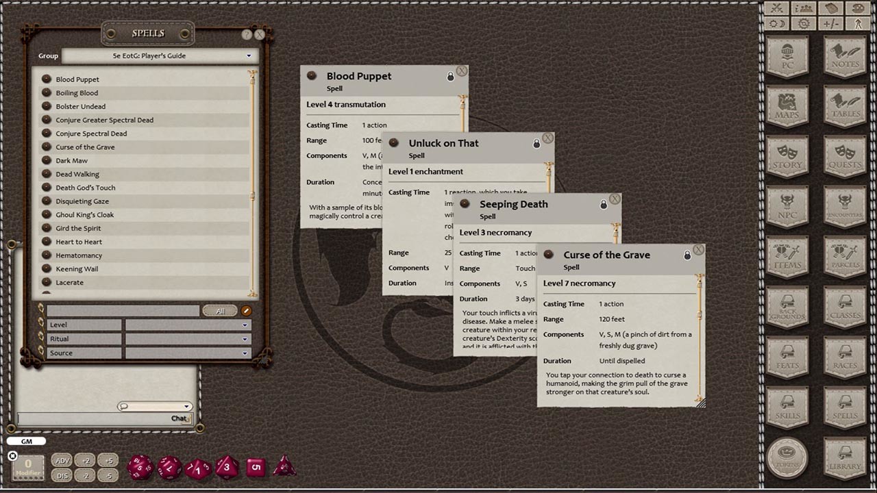 Fantasy Grounds - Underworld Player's Guide screenshot 6