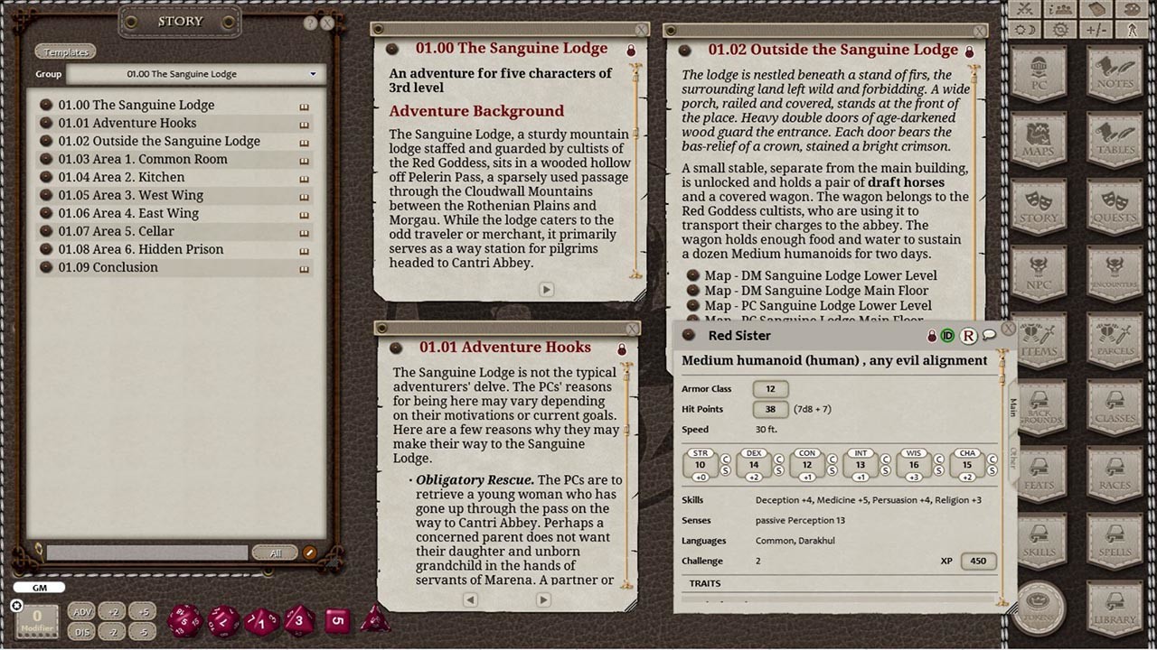 Fantasy Grounds - Underworld Lairs screenshot 6