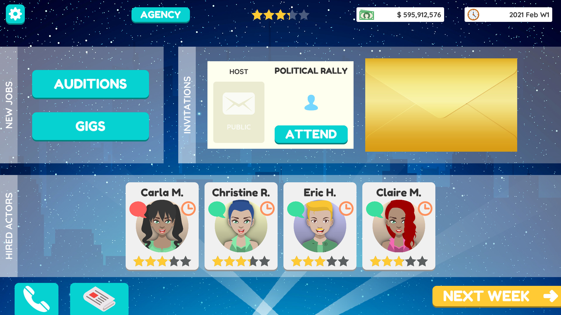 Actor Tycoon 2 screenshot 6