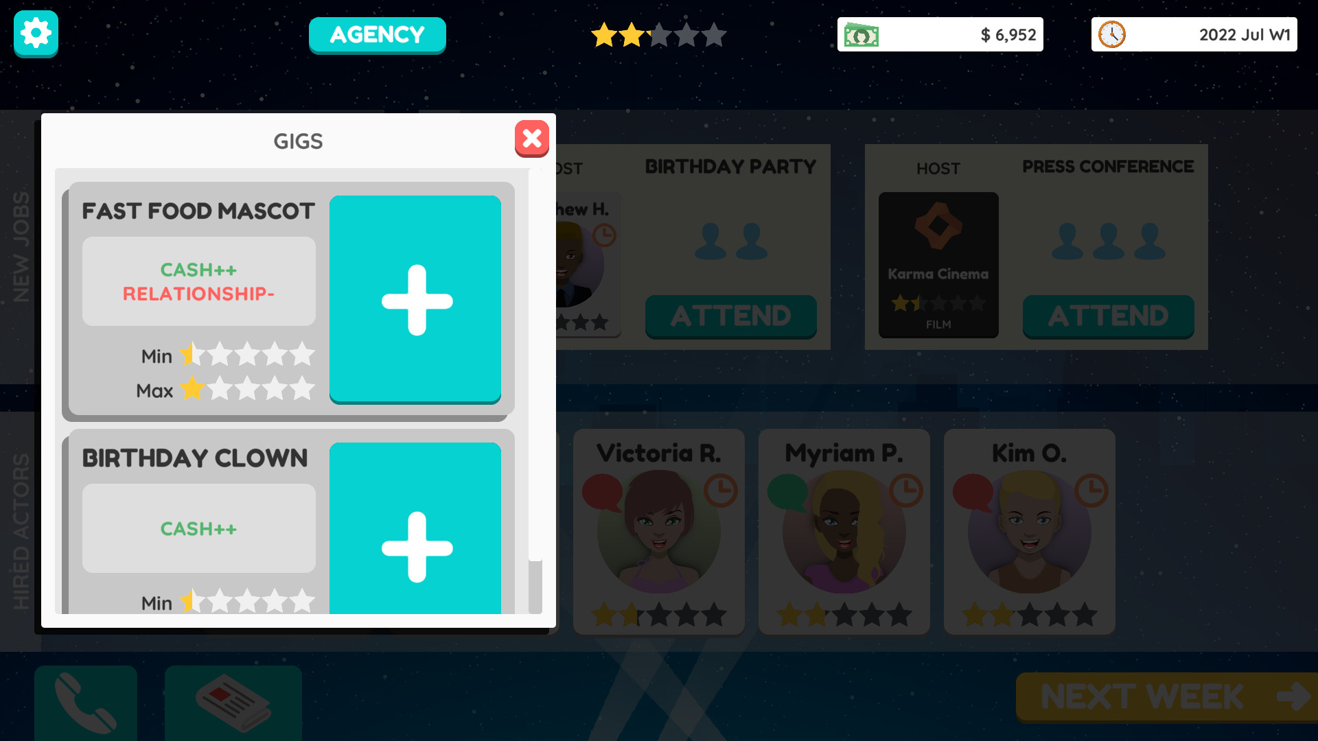 Actor Tycoon 2 screenshot 9