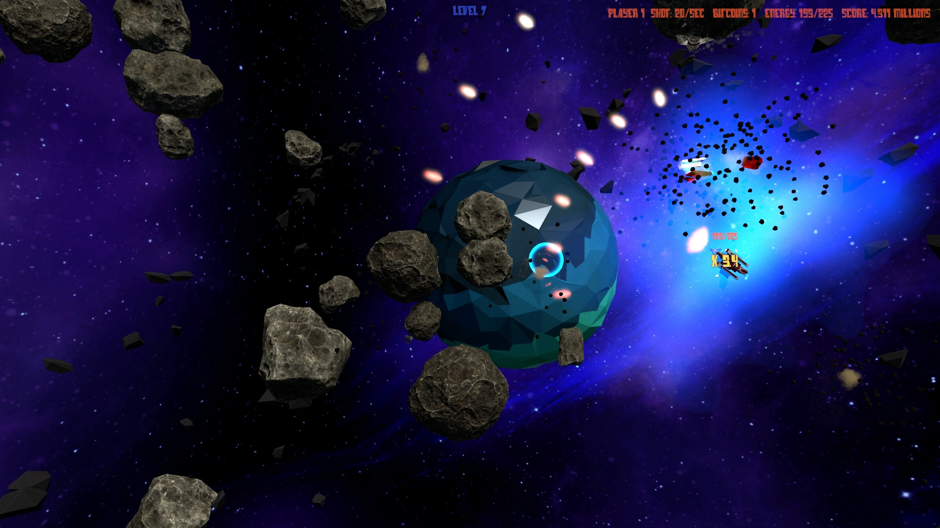 Asteroids 44 (For Four) screenshot 12