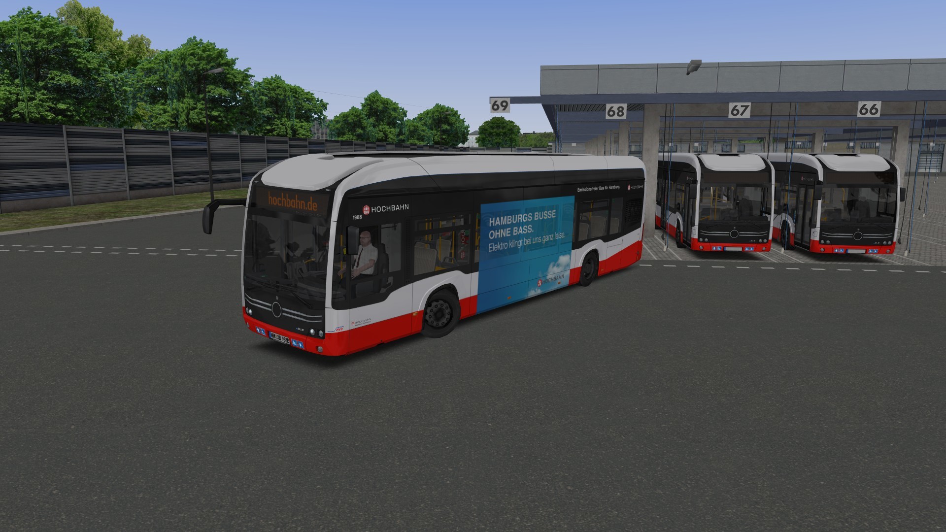 OMSI 2 Add-On E-Bus Hamburg screenshot 7