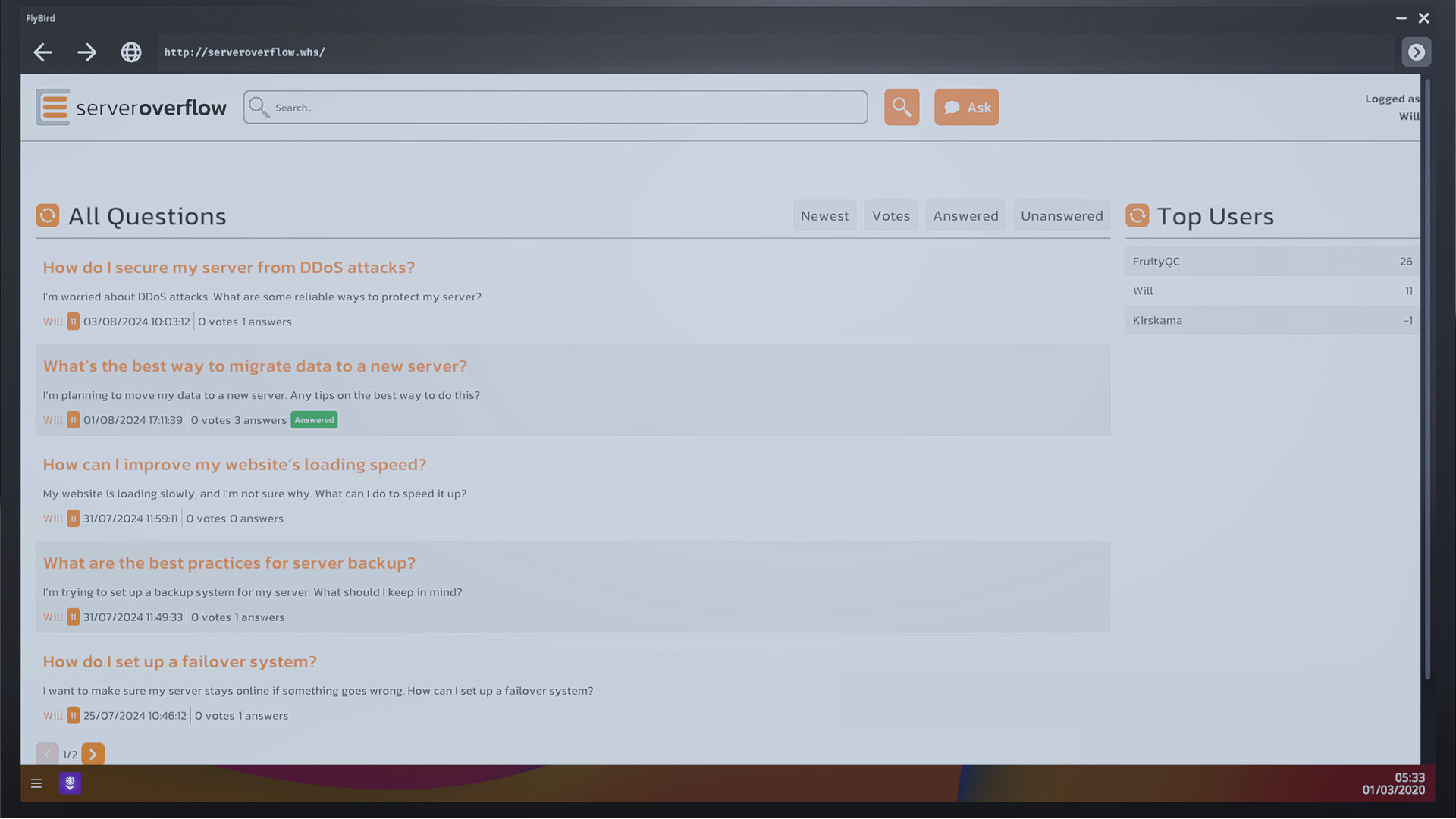 Web Host Simulator screenshot 4