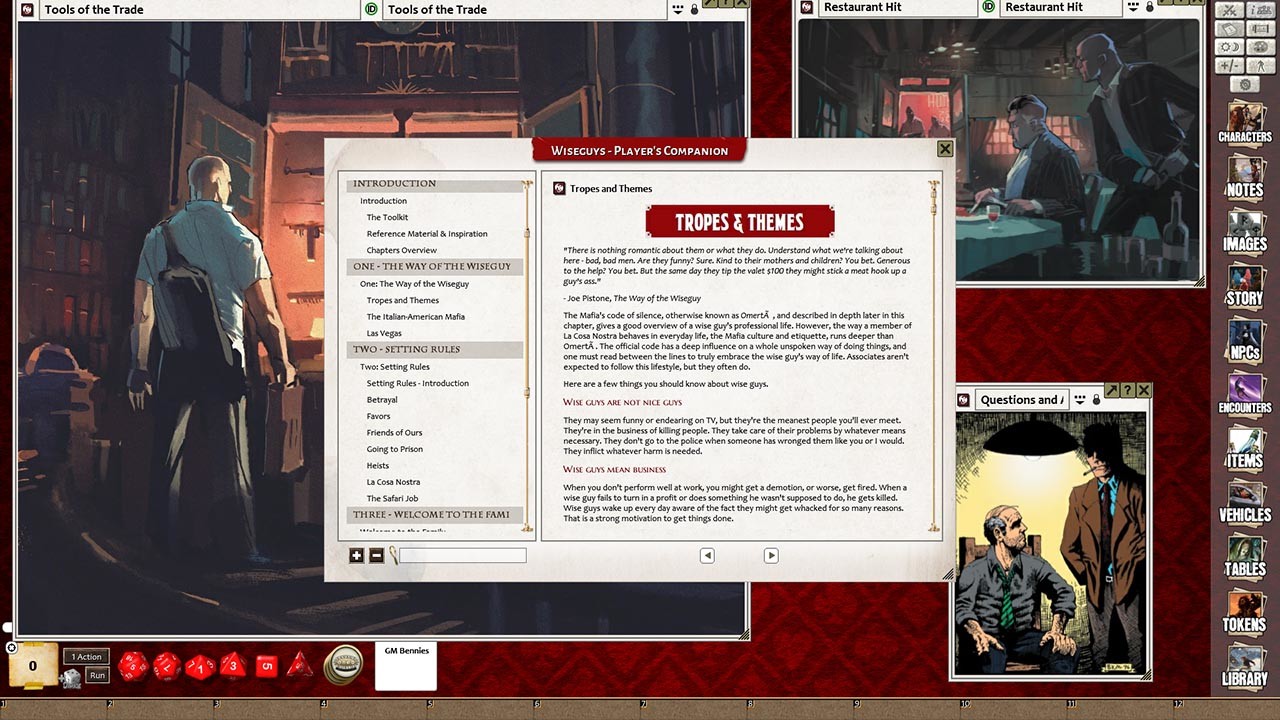 Fantasy Grounds - Wiseguys screenshot 2