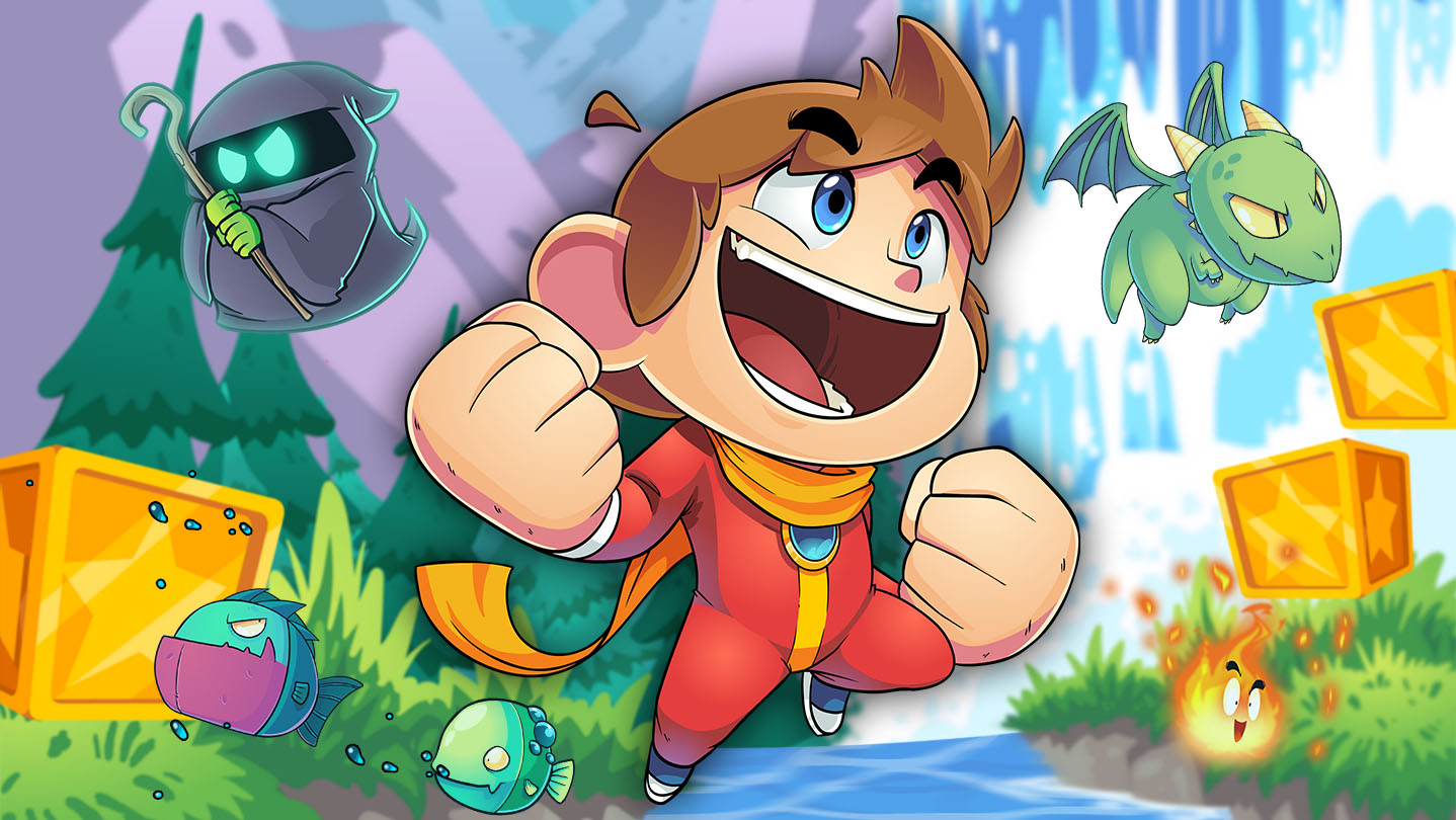 アレックス・ワールド　PC ゲーム Steam：Alex Kidd in Miracle World DX