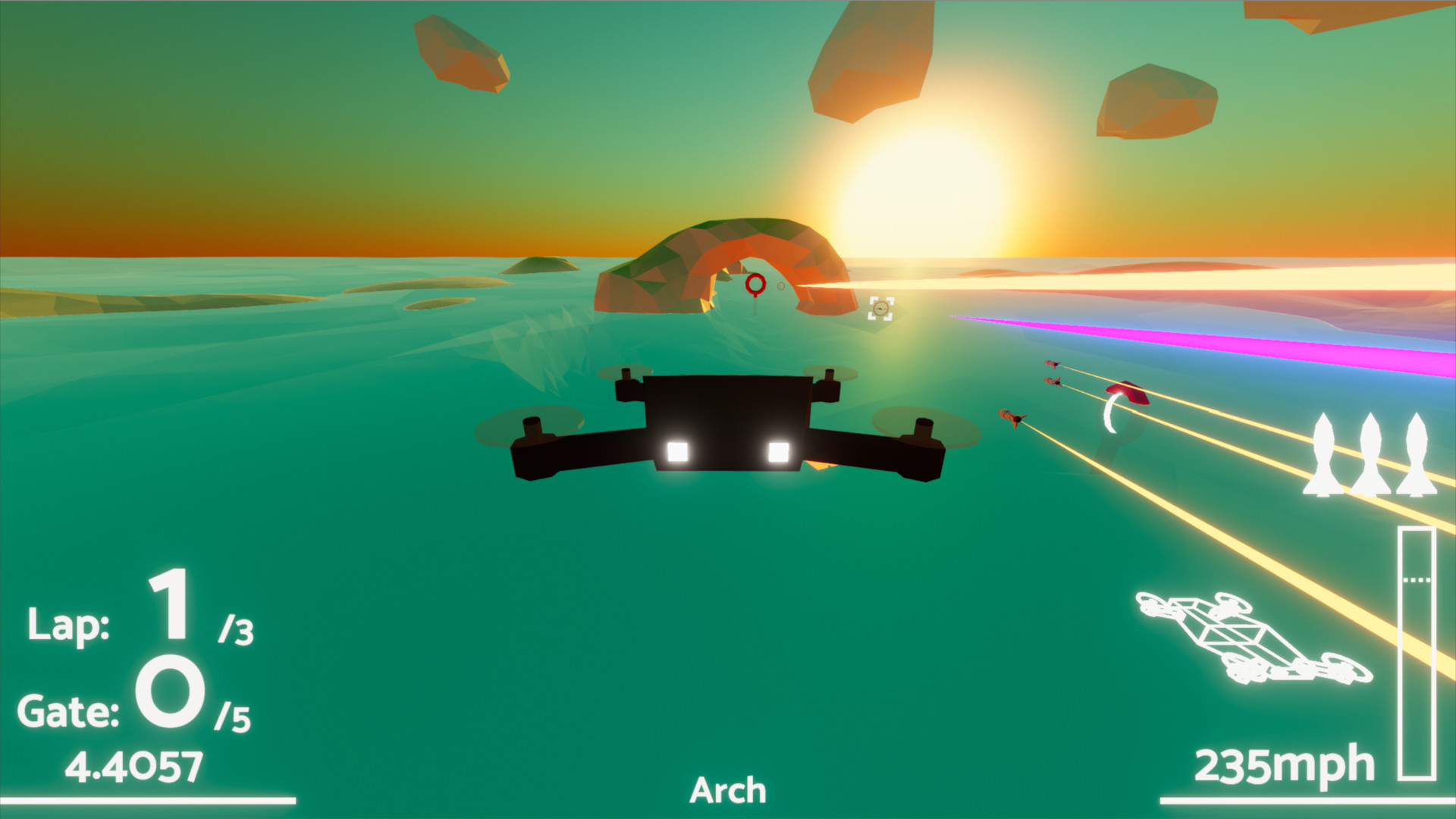 Sunset 20 Drone Racer screenshot 5