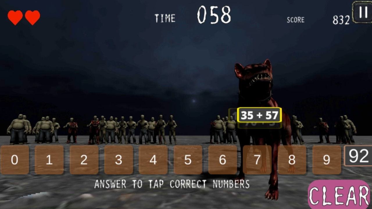 ZOMBIE MATHters screenshot 2