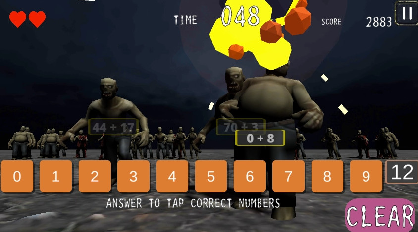 ZOMBIE MATHters screenshot 1