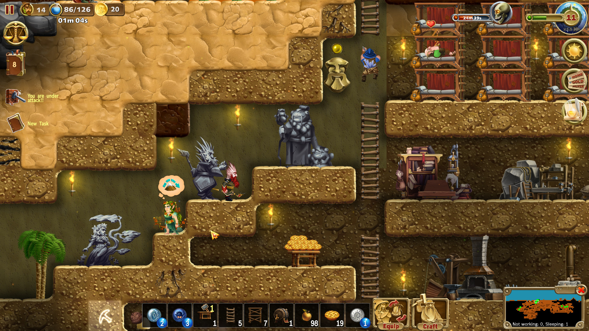Craft The World - Heroes screenshot 1
