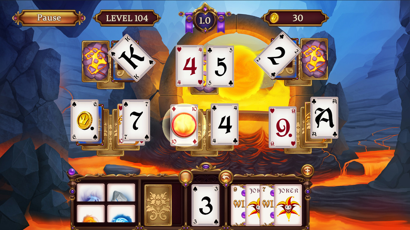 Solitaire. Elemental Wizards screenshot 3