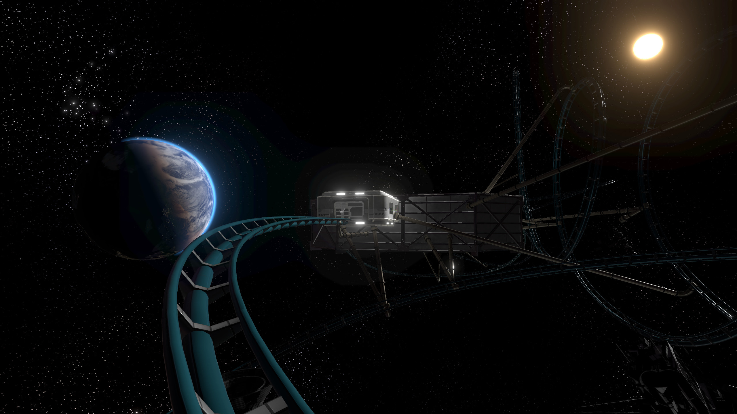 Epic Roller Coasters — Space Station screenshot 3