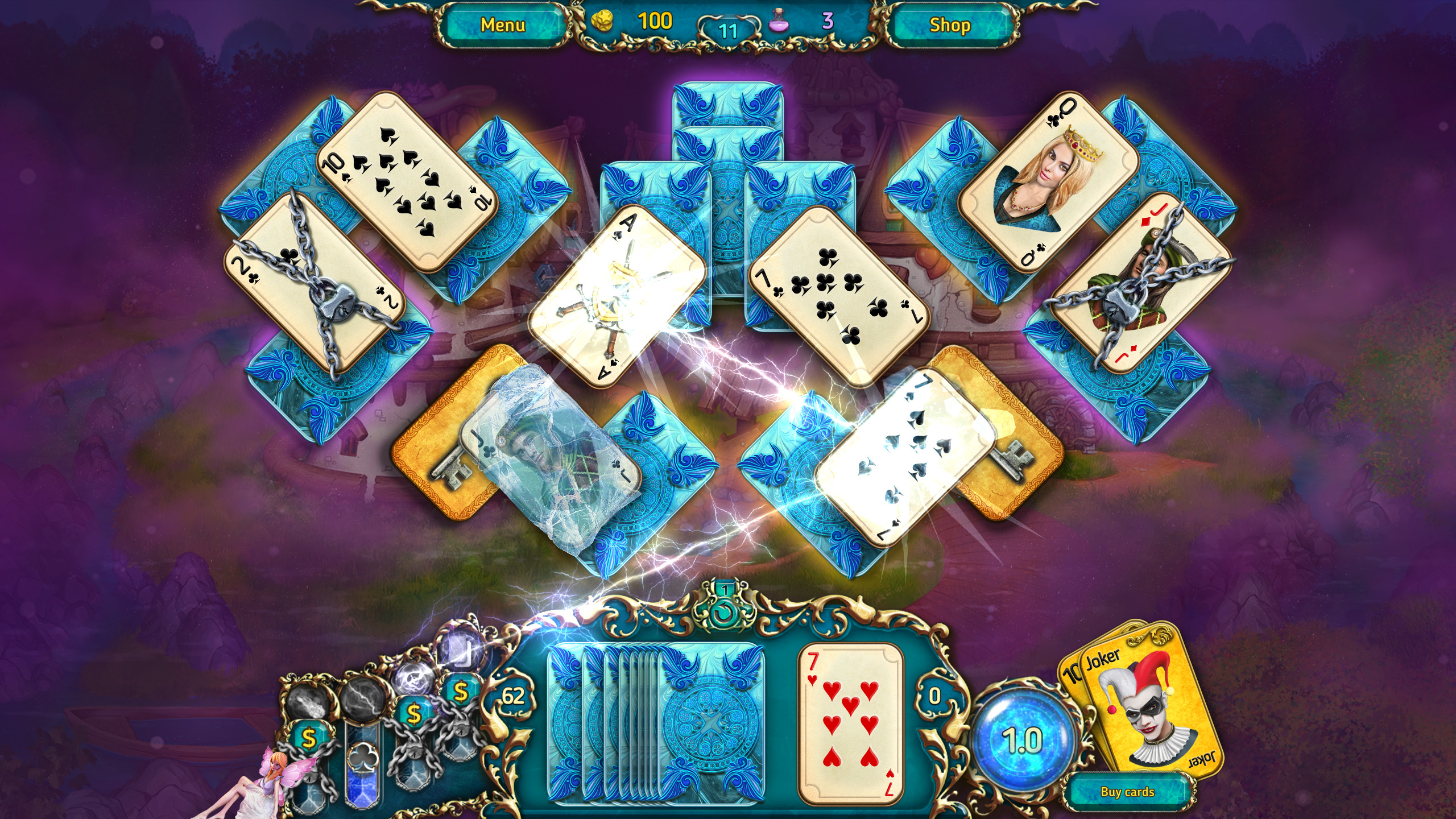 Dreamland Solitaire: Dark Prophecy screenshot 2