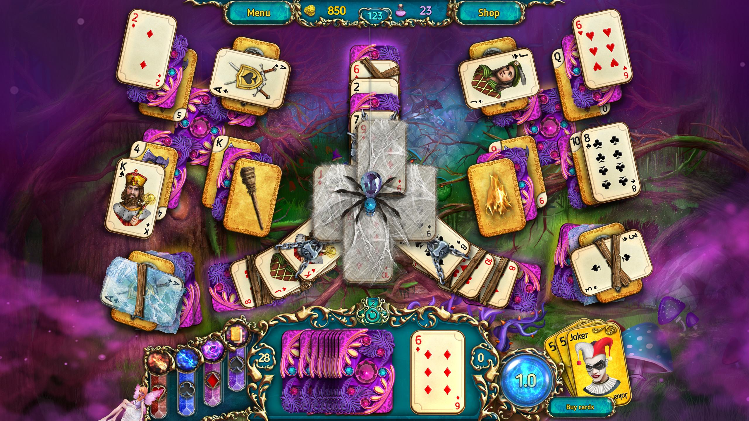 Dreamland Solitaire: Dark Prophecy screenshot 1