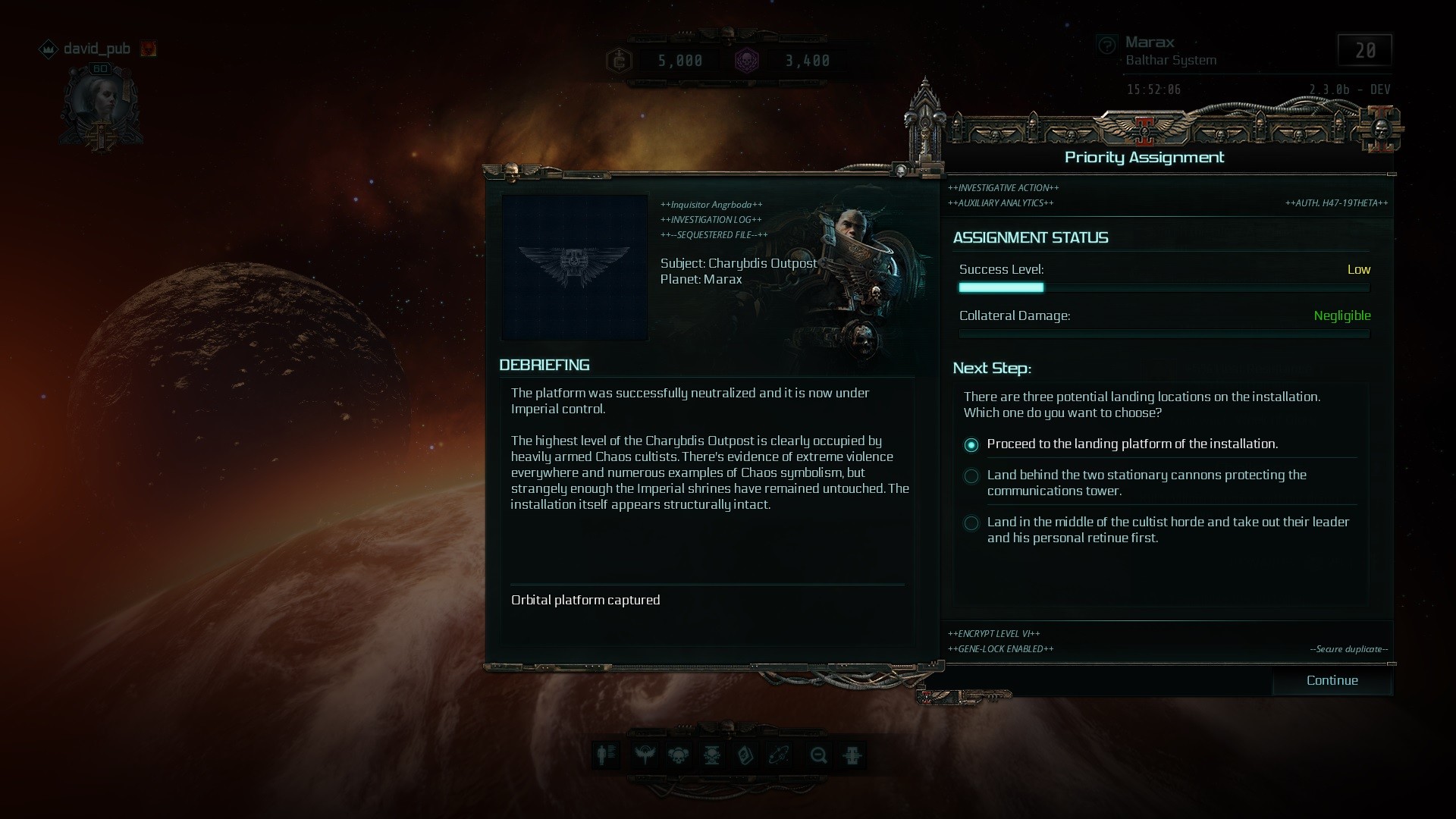 Warhammer 40,000: Inquisitor - Martyr - Charybdis Outpost screenshot 1